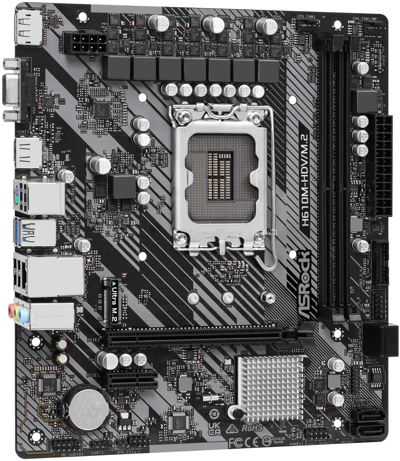 Open Box: ASRock Intel H610 LGA 1700 Micro ATX DDR4 Motherboard - Newegg.com - Open Box condition - Image 12