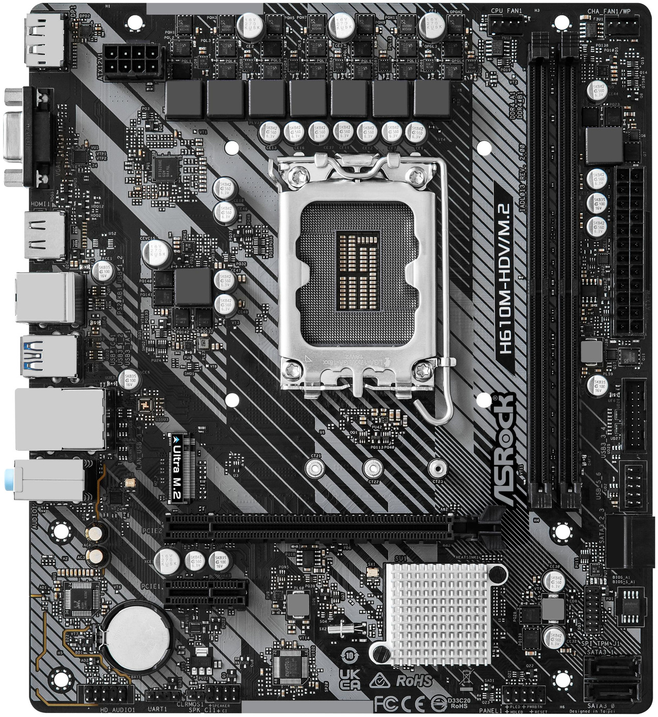 Open Box: ASRock Intel H610 LGA 1700 Micro ATX DDR4 Motherboard - Newegg.com - Open Box condition - Image 13