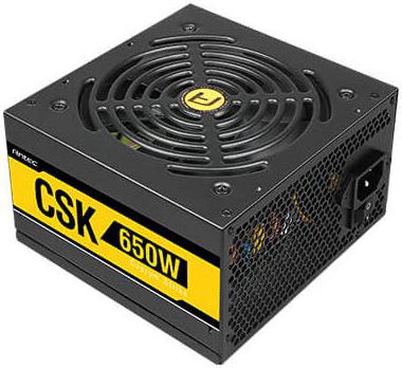 Alt view image 2 of 8 - Antec Bronze Power Supply, CSK 650W 80+ Bronze Certified PSU, Continuous Power with 120mm Silent Cooling Fan, ATX 12V 2.31 / EPS 12V, Bronze Power Supply
