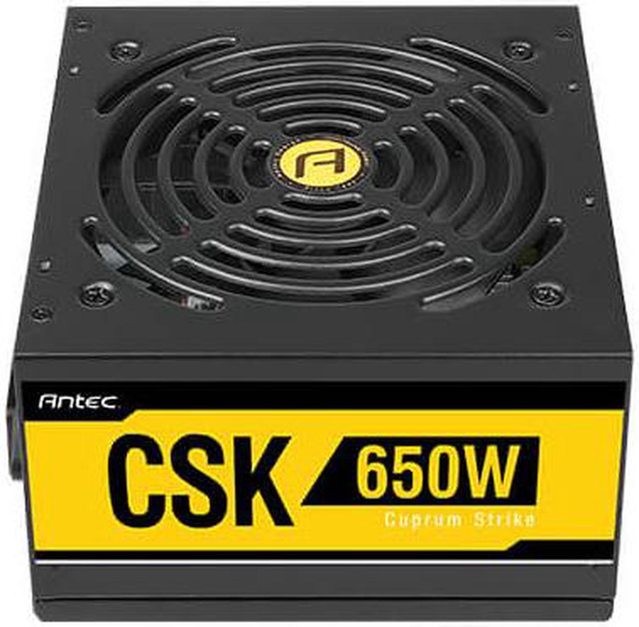 Alt view image 3 of 8 - Antec Bronze Power Supply, CSK 650W 80+ Bronze Certified PSU, Continuous Power with 120mm Silent Cooling Fan, ATX 12V 2.31 / EPS 12V, Bronze Power Supply