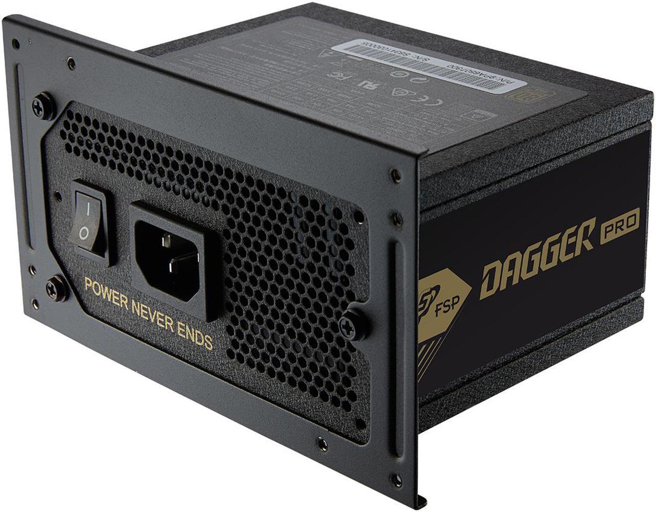 Alt view image 3 of 6 - FSP Dagger Pro 650W Mini ITX Solution / SFX 12V / Micro ATX 80 Plus Gold Certified Full Modular VR / 4K Ready Gaming Power Supply (SDA2-650)
