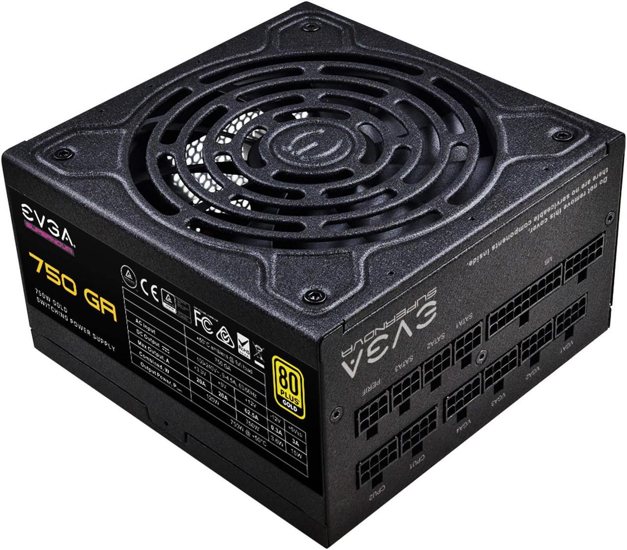 EVGA SuperNOVA 550 GA, 80 Plus Gold 550W, Fully Modular, Eco Mode, 10 Year Warranty, Includes Power ON Self Tester, Compact 150mm Size, Power Supply 220-GA-0550-X1