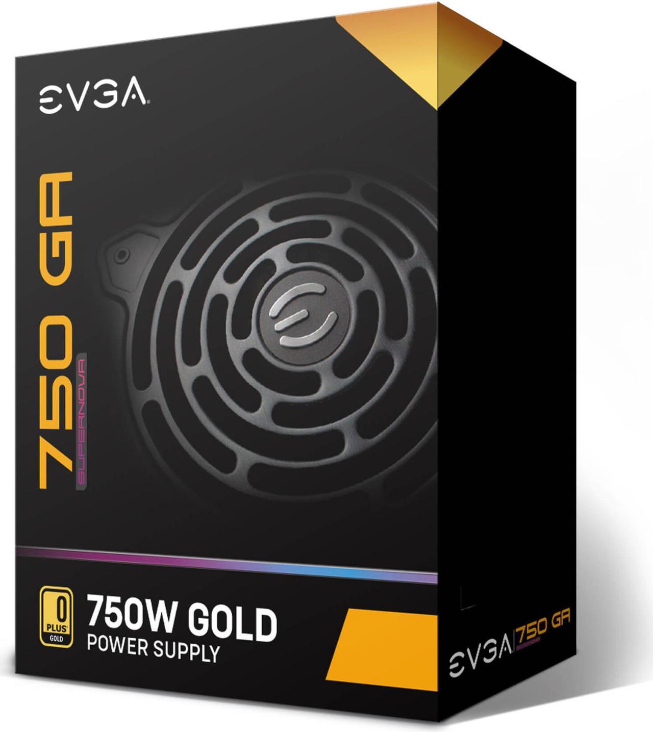 Alt view image 9 of 9 - EVGA SuperNOVA 750 GA, 80 Plus Gold 750W, Fully Modular, Eco Mode, 10 Year Warranty, Includes Power ON Self Tester, Compact 150mm Size, Power Supply 220-GA-0750-X1