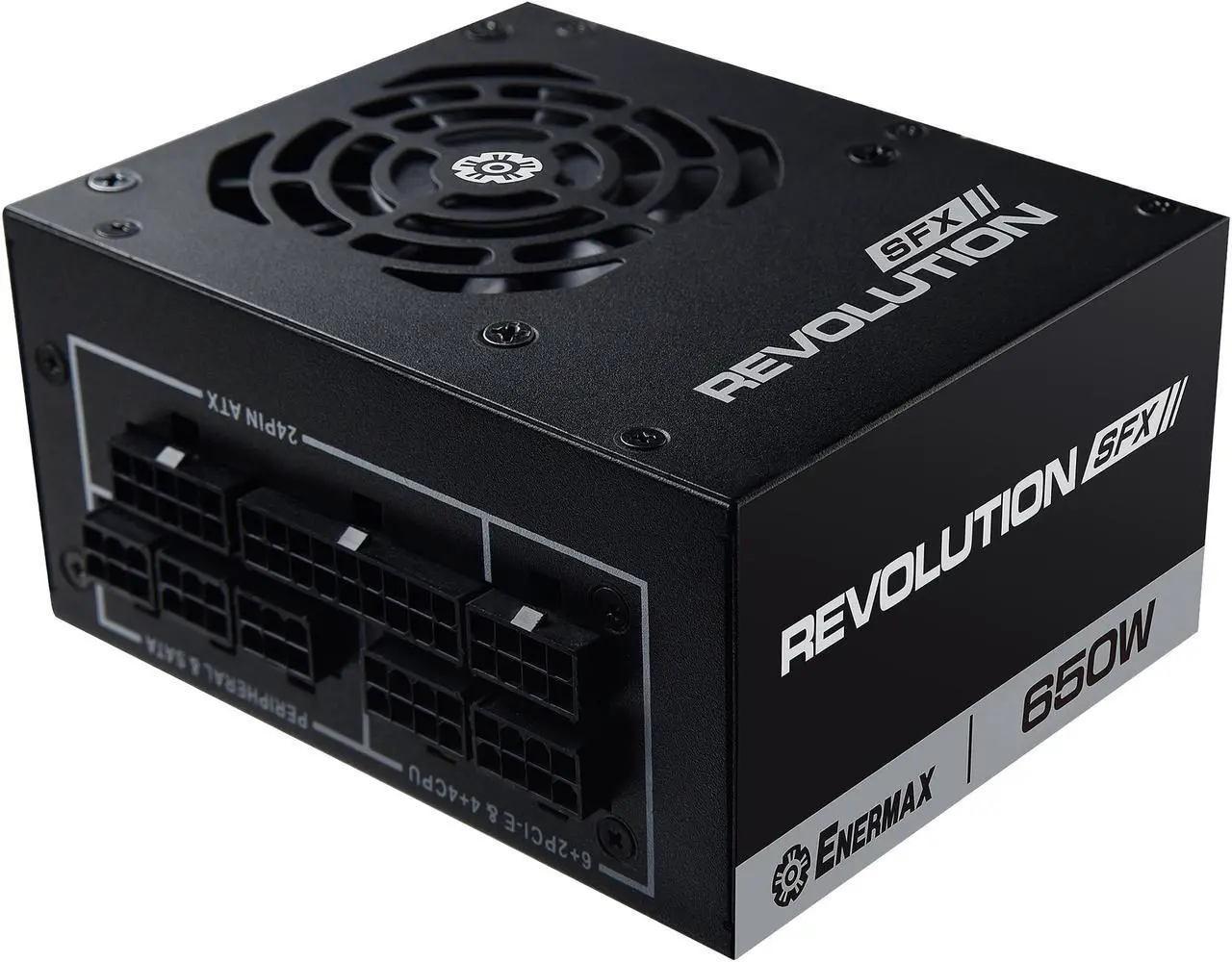 Alt view image 2 of 5 - Enermax Revolution SFX 650W 80+ Gold Certified, Full Modular, 7 Year Warranty, Power Supply, ERV650SWT