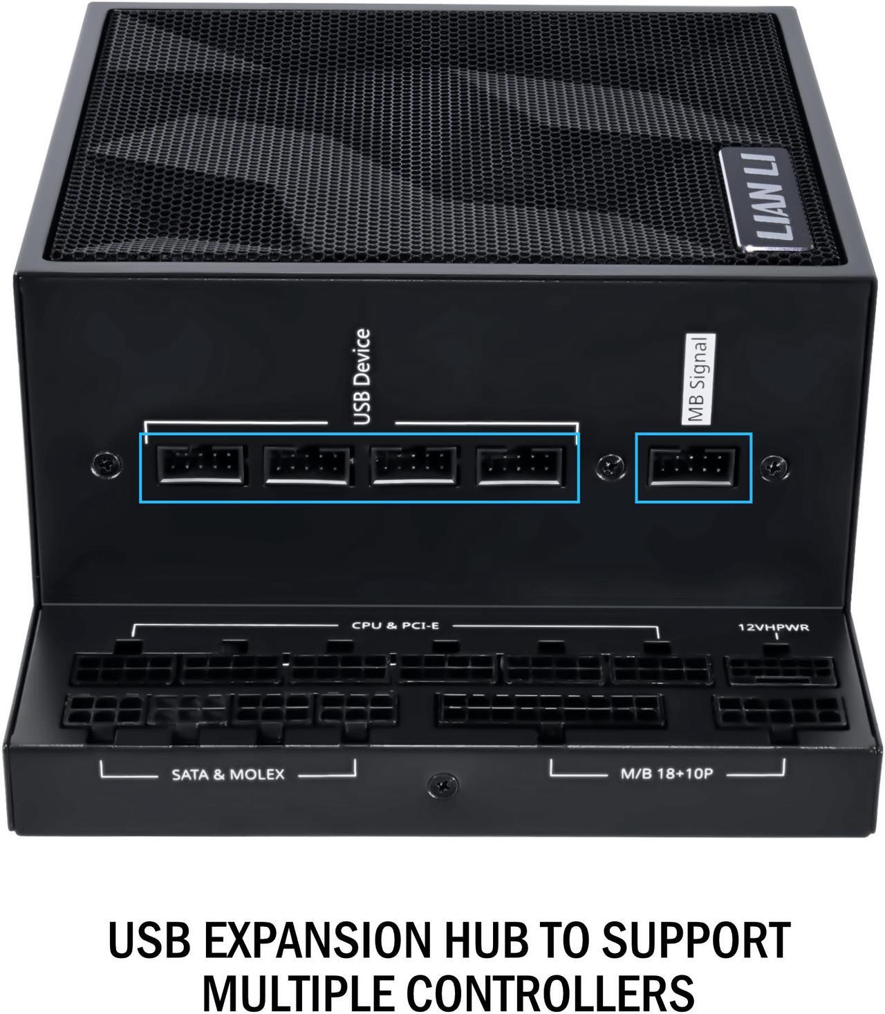 Alt view image 4 of 7 - LIAN LI Edge series EG1300 Black, 1300W ATX12V v3.1, 80 PLUS PLATINUM Certified , Full Modular Power Supply