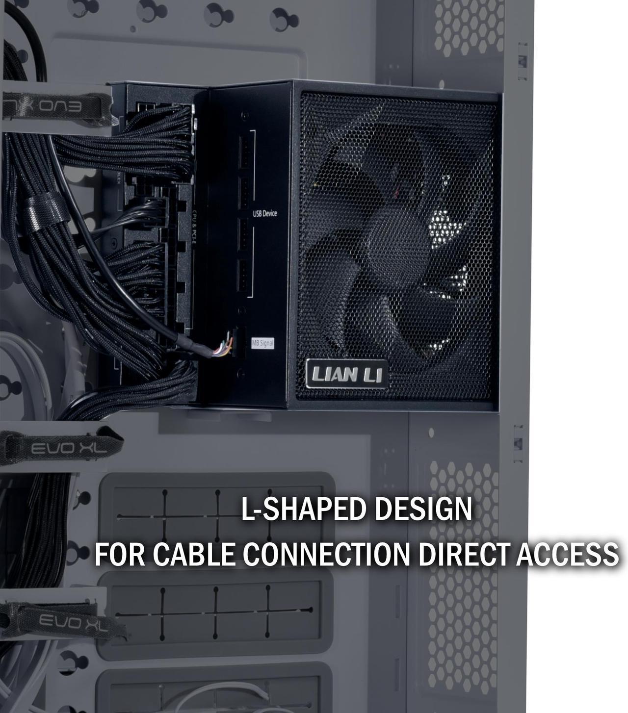 Alt view image 5 of 7 - LIAN LI Edge series EG1300 Black, 1300W ATX12V v3.1, 80 PLUS PLATINUM Certified , Full Modular Power Supply