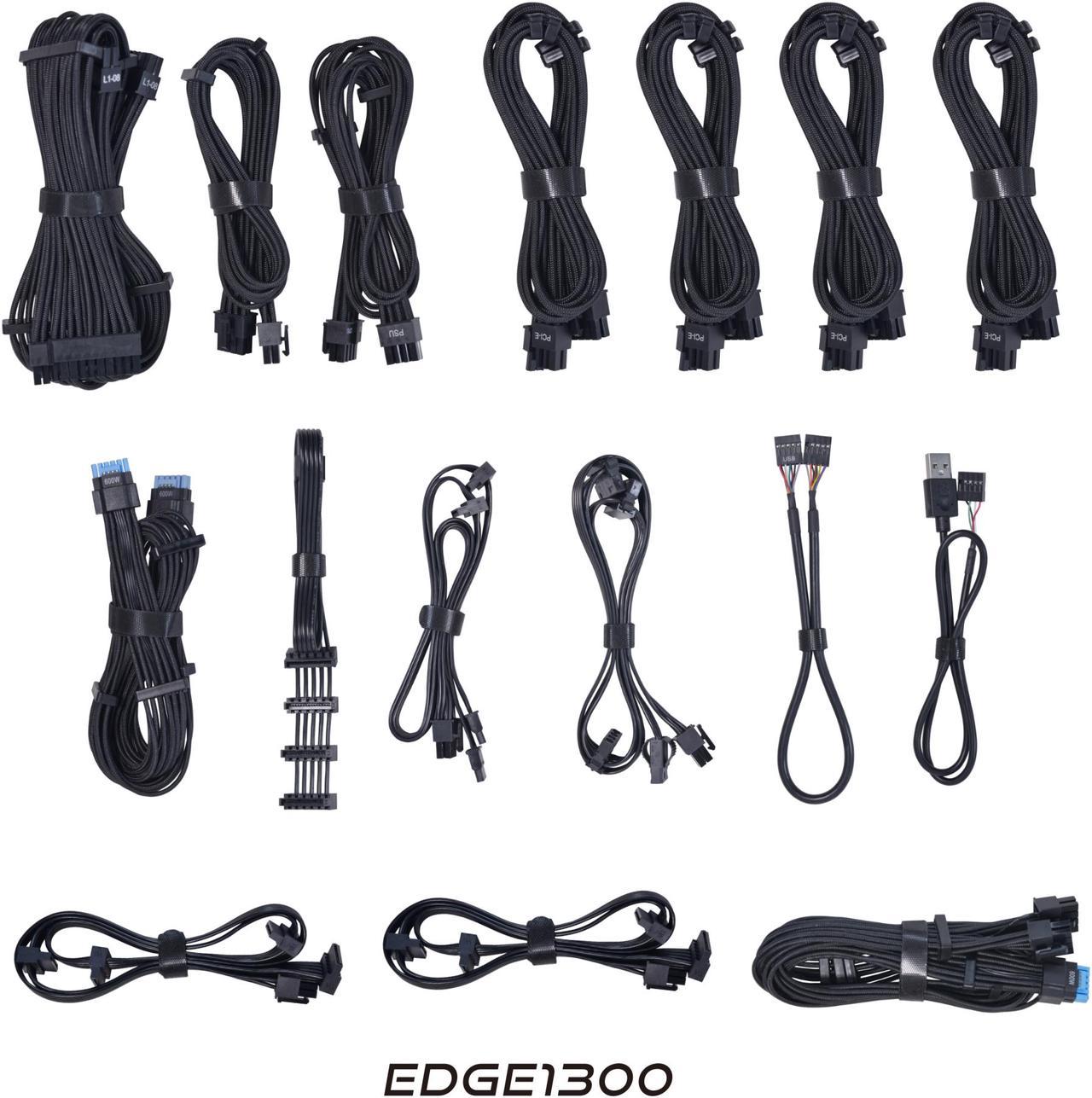 Alt view image 7 of 7 - LIAN LI Edge series EG1300 Black, 1300W ATX12V v3.1, 80 PLUS PLATINUM Certified , Full Modular Power Supply