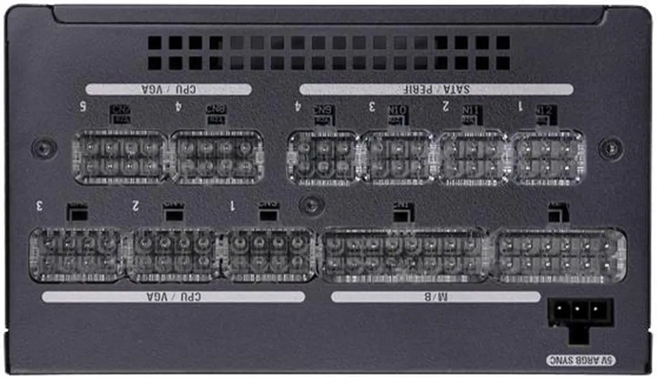 Alt view image 3 of 7 - Super Flower Leadex III ARGB 650W 80+ Gold, 10 Years Warranty, Addressable LEDs With 5V Motherboard Sync/Analog Controlled, ECO Fanless & Silent Mode, Full Modular Power Supply, SF-650F14RG