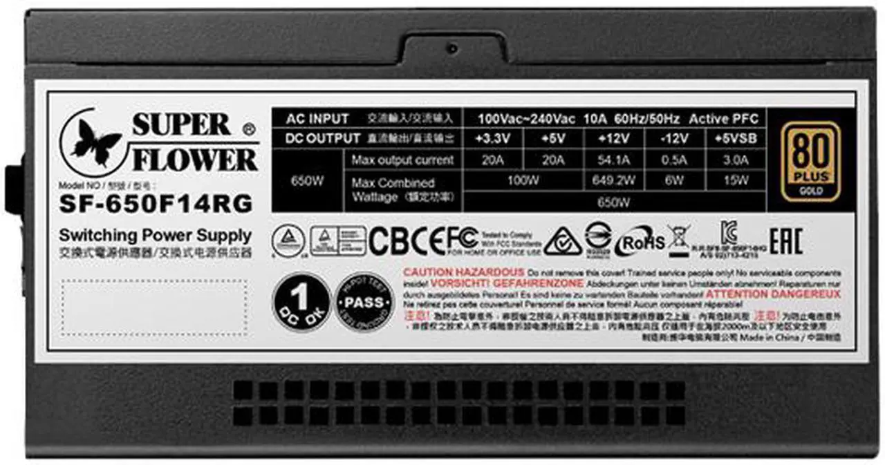 Alt view image 4 of 7 - Super Flower Leadex III ARGB 650W 80+ Gold, 10 Years Warranty, Addressable LEDs With 5V Motherboard Sync/Analog Controlled, ECO Fanless & Silent Mode, Full Modular Power Supply, SF-650F14RG