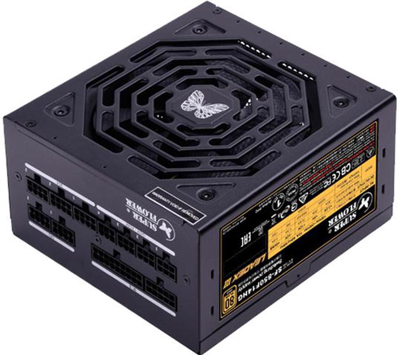 Super Flower Leadex III 850W 80+ Gold, Three-Way ECO Mode Fanless, Silent & Cooling Mode, FDB Fan, Full Modular Power Supply, Dual Over Power Protection, SF-850F14HG