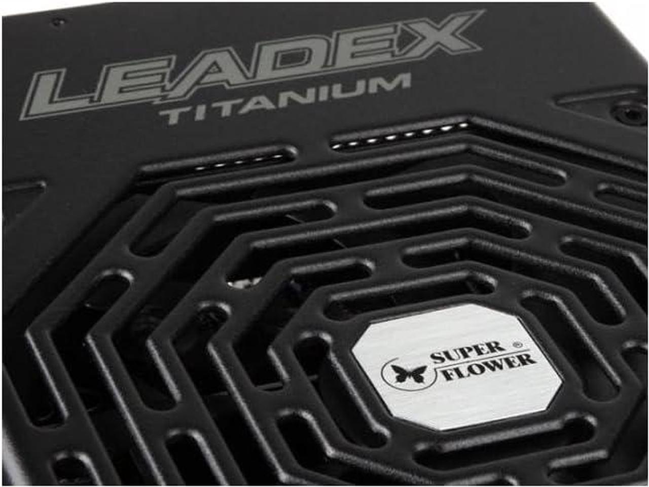 Alt view image 2 of 2 - Super Flower Leadex Titanium 1600W 80+ Titanium, ATX 3.1, W/12V-2x6(2x8pin - 16pin native cables)*2, 10 Years Warranty, ECO Mode, Full Modular, Dual Ball Bearing Fan, SF-1600F14HT ATX 3.1