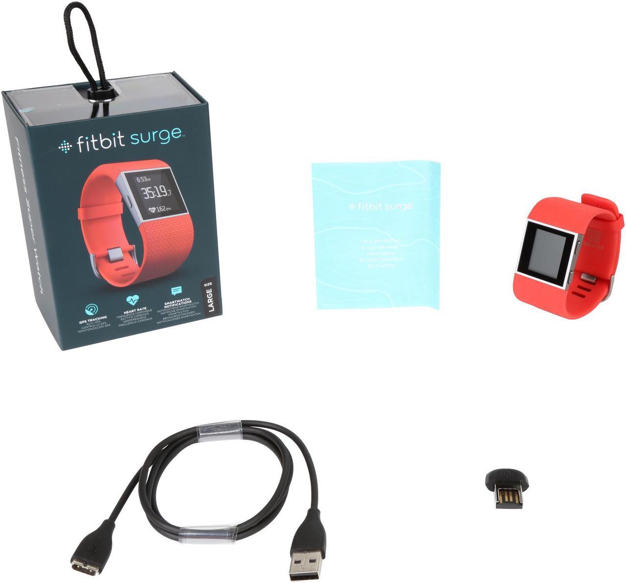 Alt view image 7 of 7 - Fitbit Surge GPS Activity Tracker (Tangerine, Large)