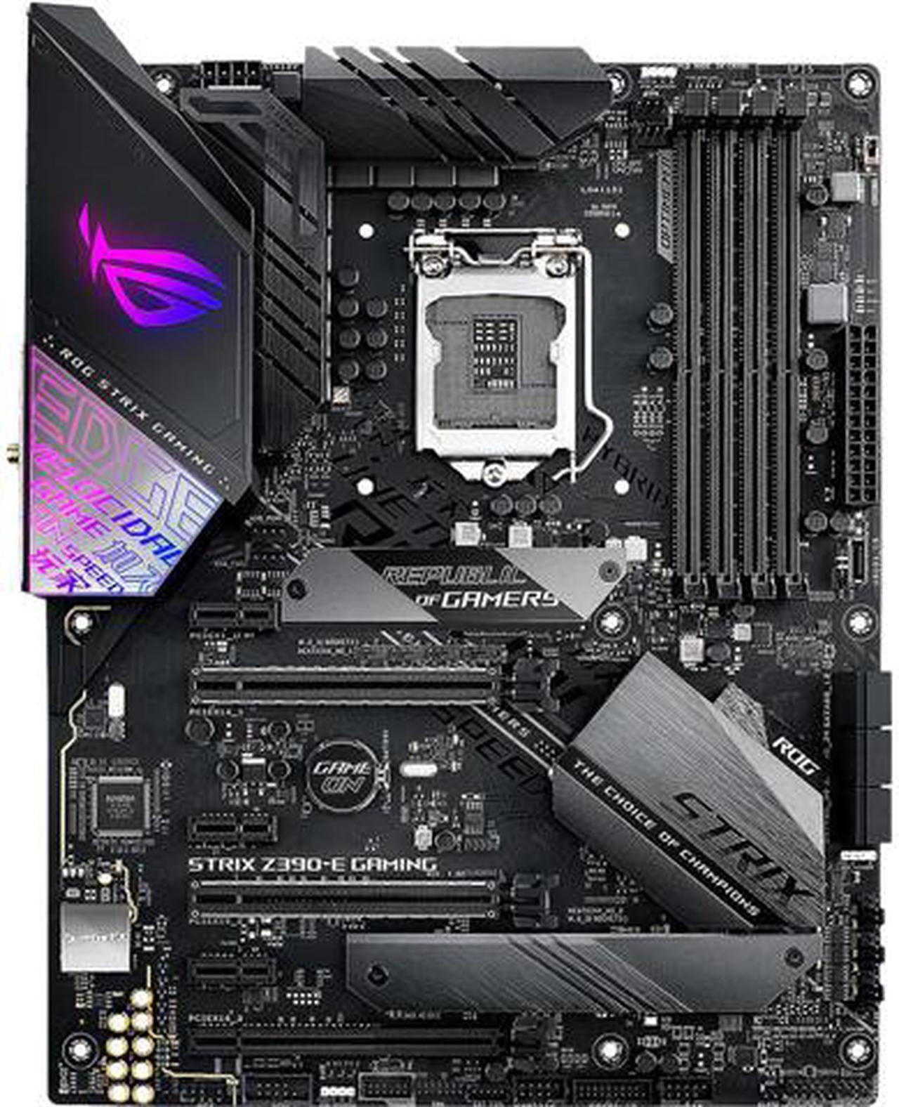 ASUS ROG STRIX Z390-E GAMING Intel Z390 1151 LGA ATX Desktop Motherboard A (Renewed)