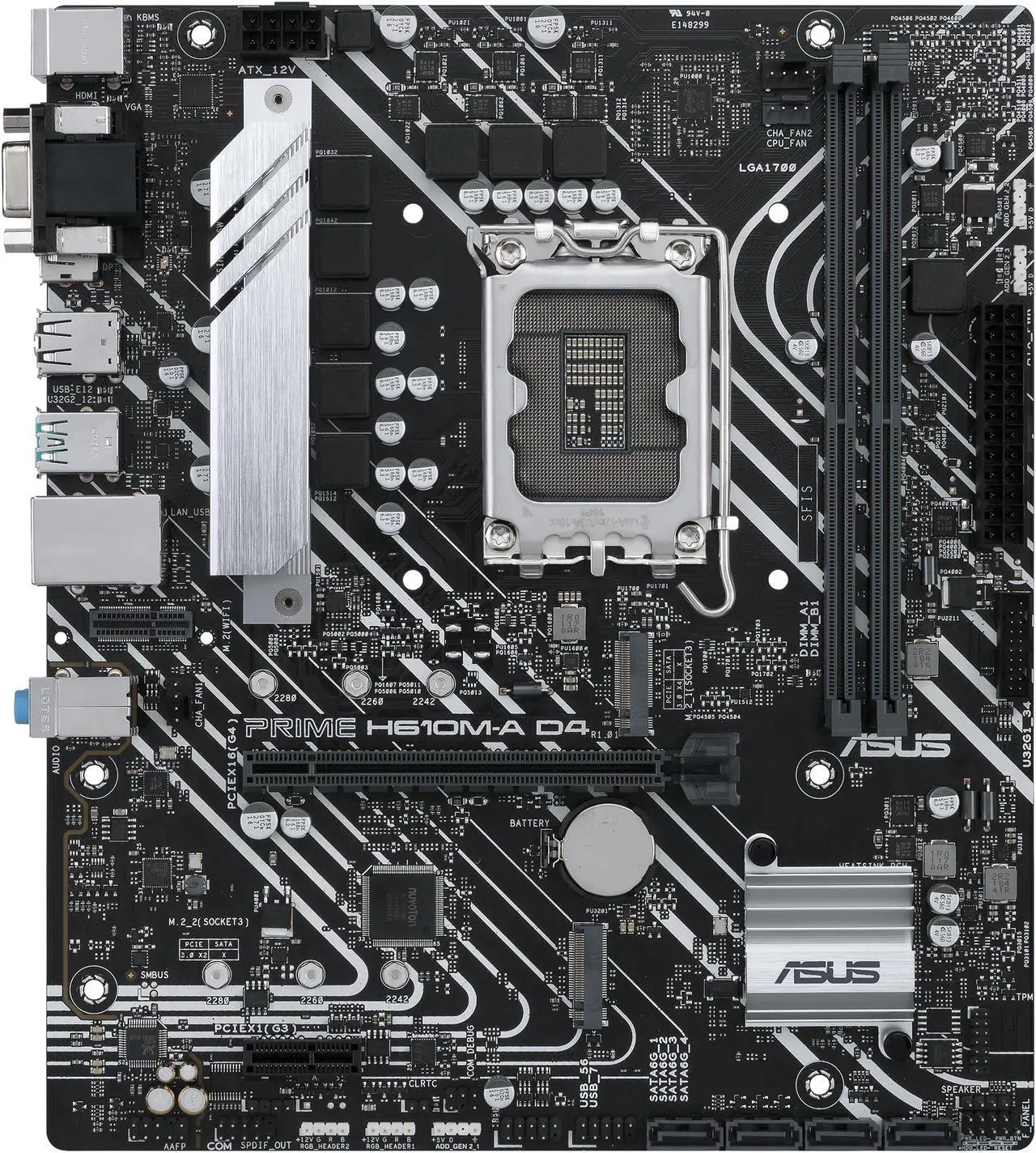 ASUS PRIME H610M‑A D4‑CSM LGA1700 Micro ATX DDR4