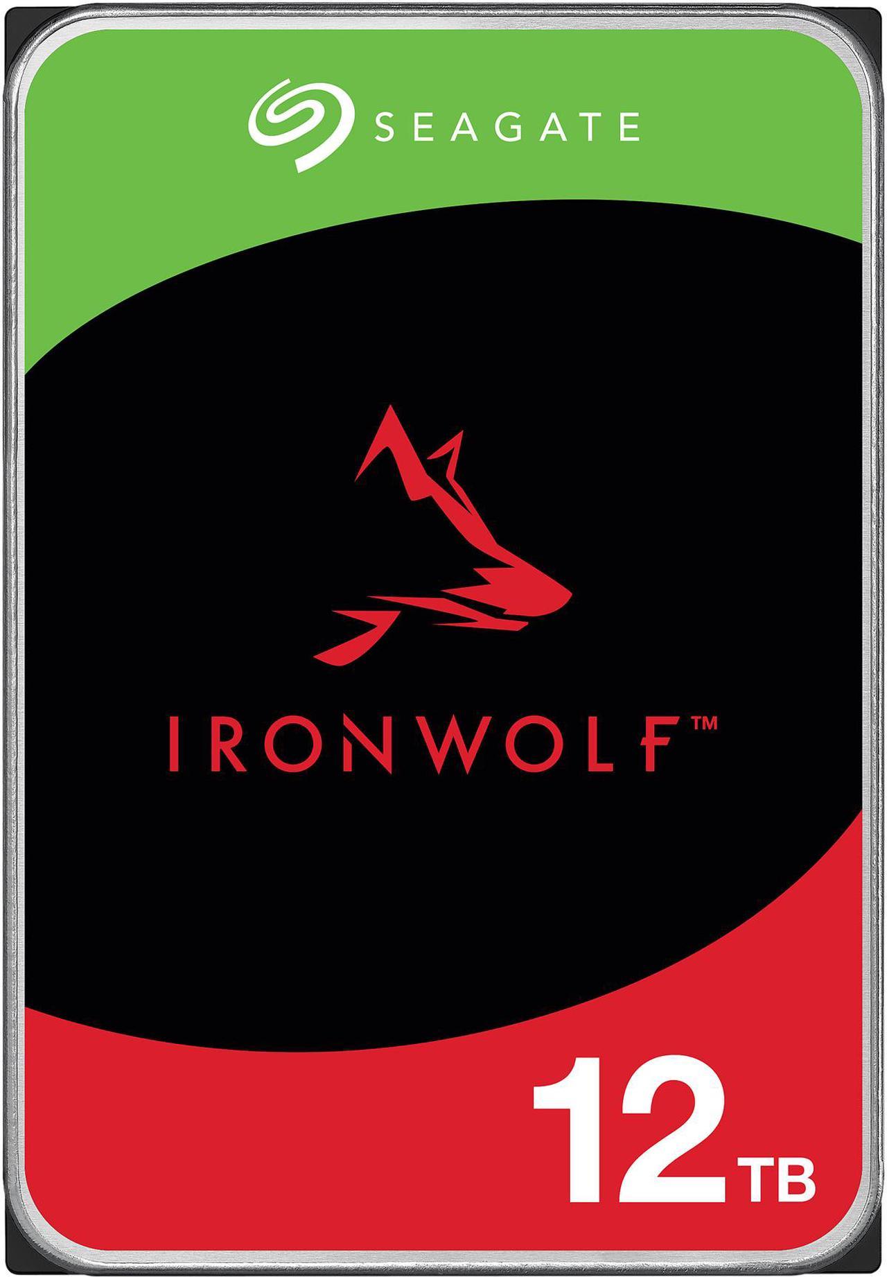 Seagate IronWolf 12TB NAS Hard Drive 7200 RPM 256MB Cache SATA 6.0Gb/s CMR 3.5" Internal HDD for RAID Network Attached Storage NE-ST12000VN0008