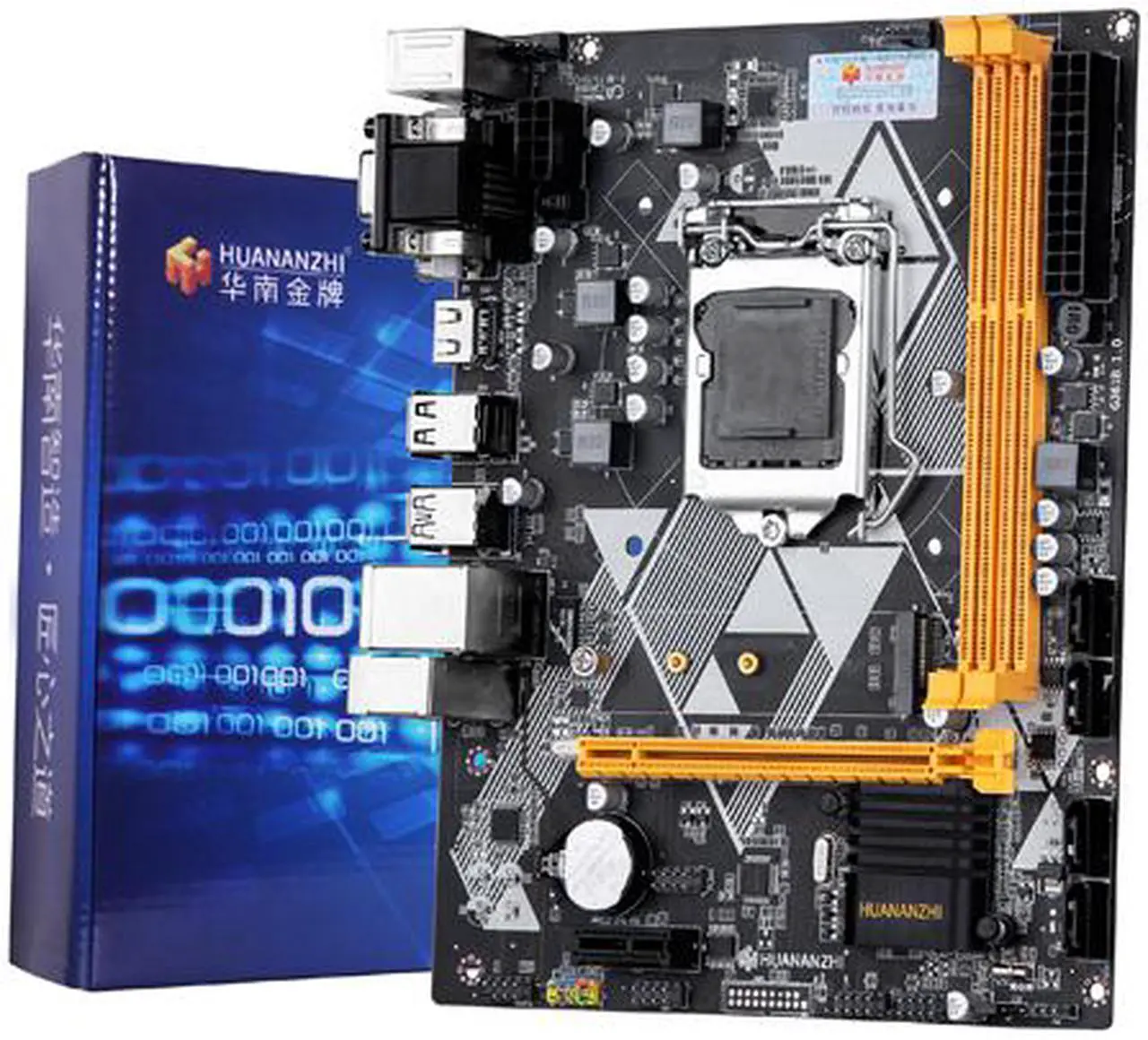 Alt view image 4 of 4 - HUANANZHI B85 M-ATX Desktop Motherboard CPU 1150 Core i3 i5 i7 Socket 1150 DDR3 VGA+DVI+HDMI