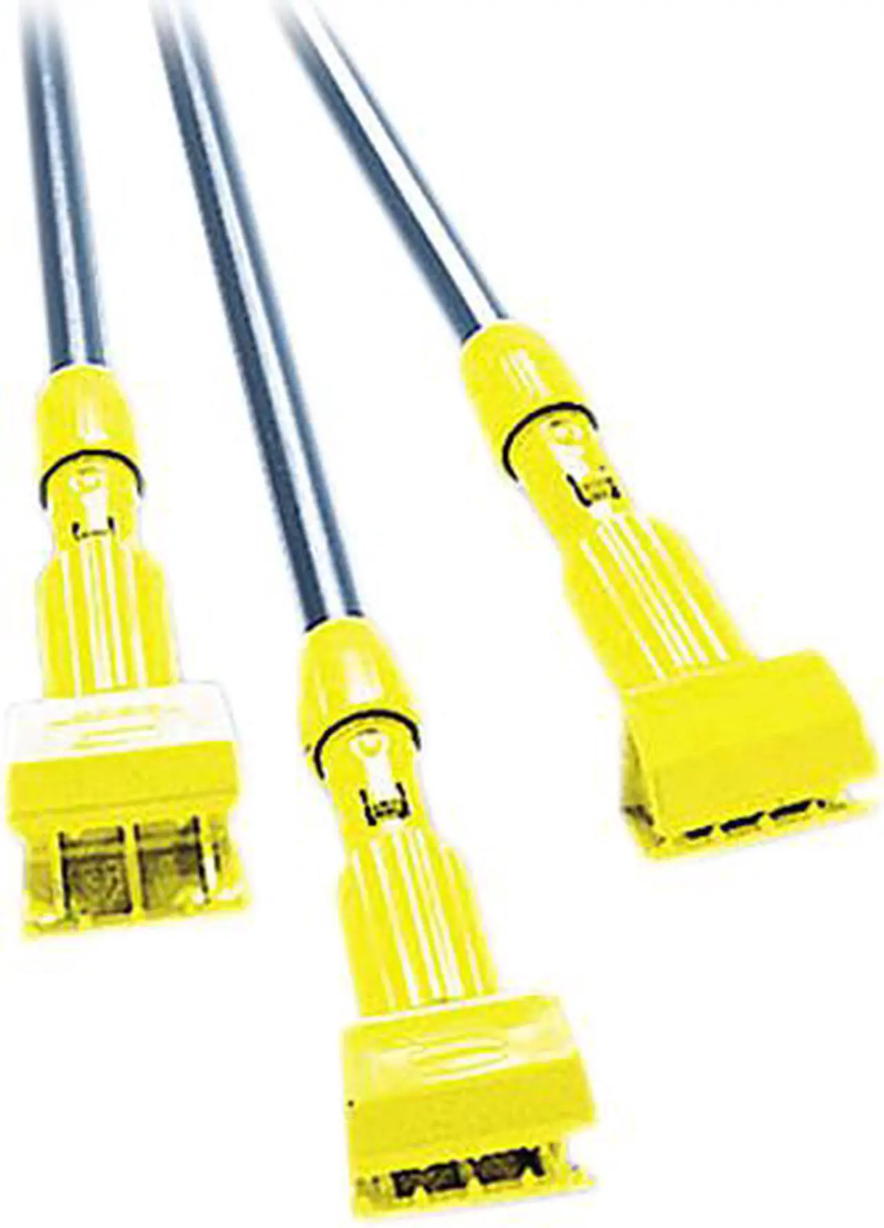 Main image of Fiberglass Gripper Mop Handle, Yellow/Gray