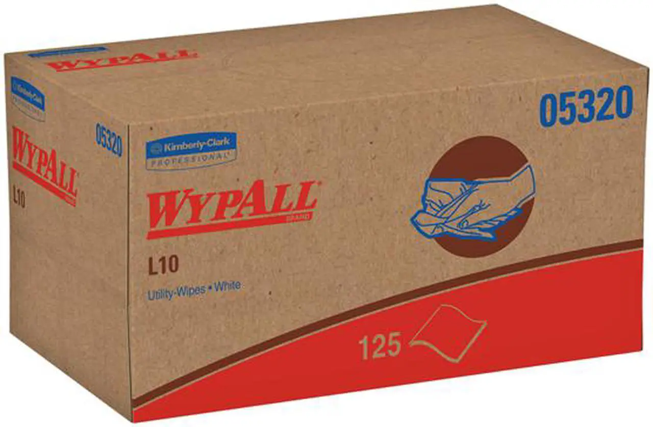 Alt view image 2 of 4 - WypAll L10 Paper Wipers White 125 Wipes/Pack 05320