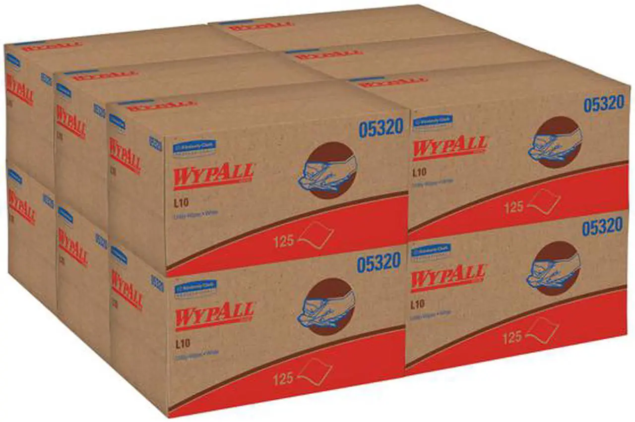 Alt view image 3 of 4 - WypAll L10 Paper Wipers White 125 Wipes/Pack 05320