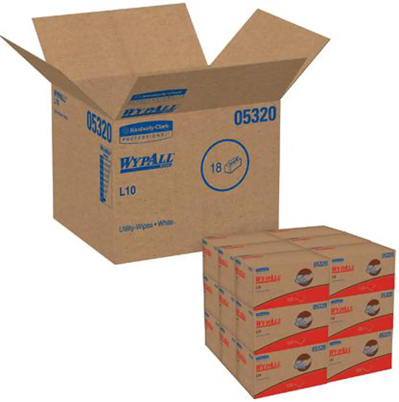 Alt view image 4 of 4 - WypAll L10 Paper Wipers White 125 Wipes/Pack 05320
