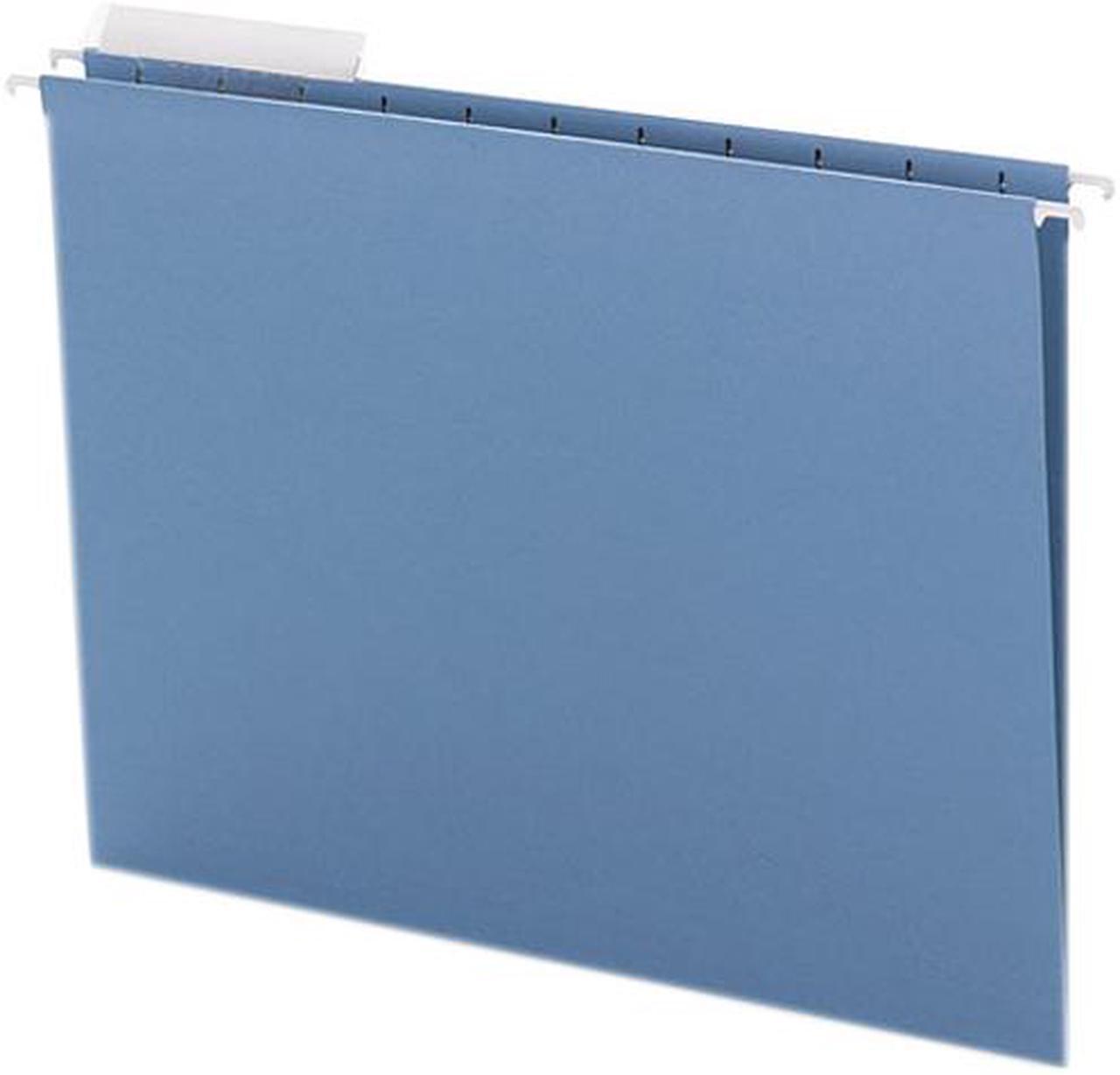 Main image of Smead Color Hanging Folders with 1/3-Cut Tabs 11 Pt. Stock Blue 25/BX 64021