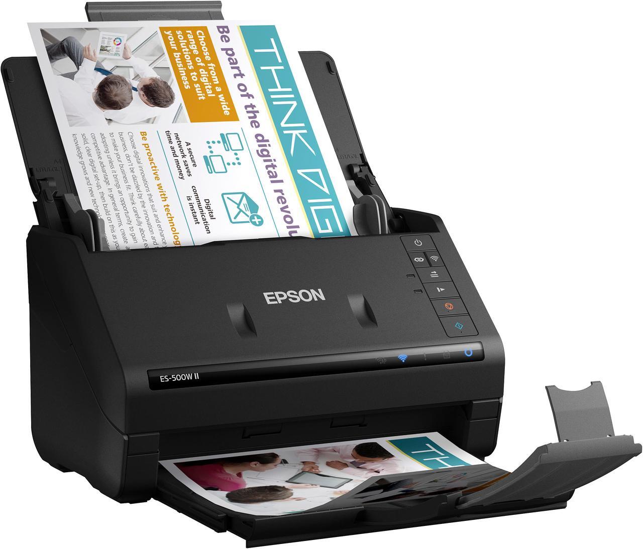 Alt view image 9 of 19 - Epson ES-500W II Wireless Duplex Document Scanner (B11B263201)