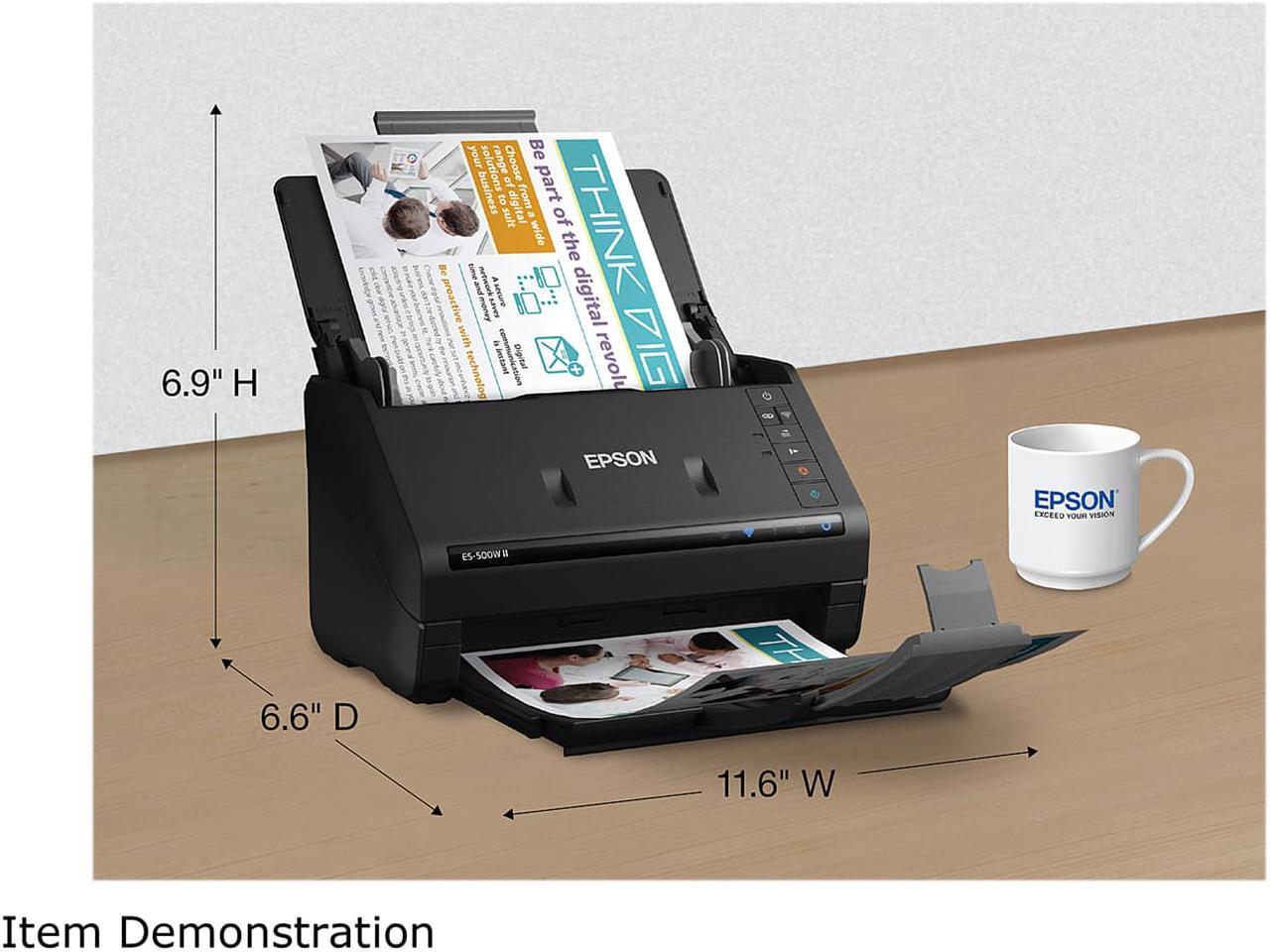 Alt view image 12 of 19 - Epson ES-500W II Wireless Duplex Document Scanner (B11B263201)
