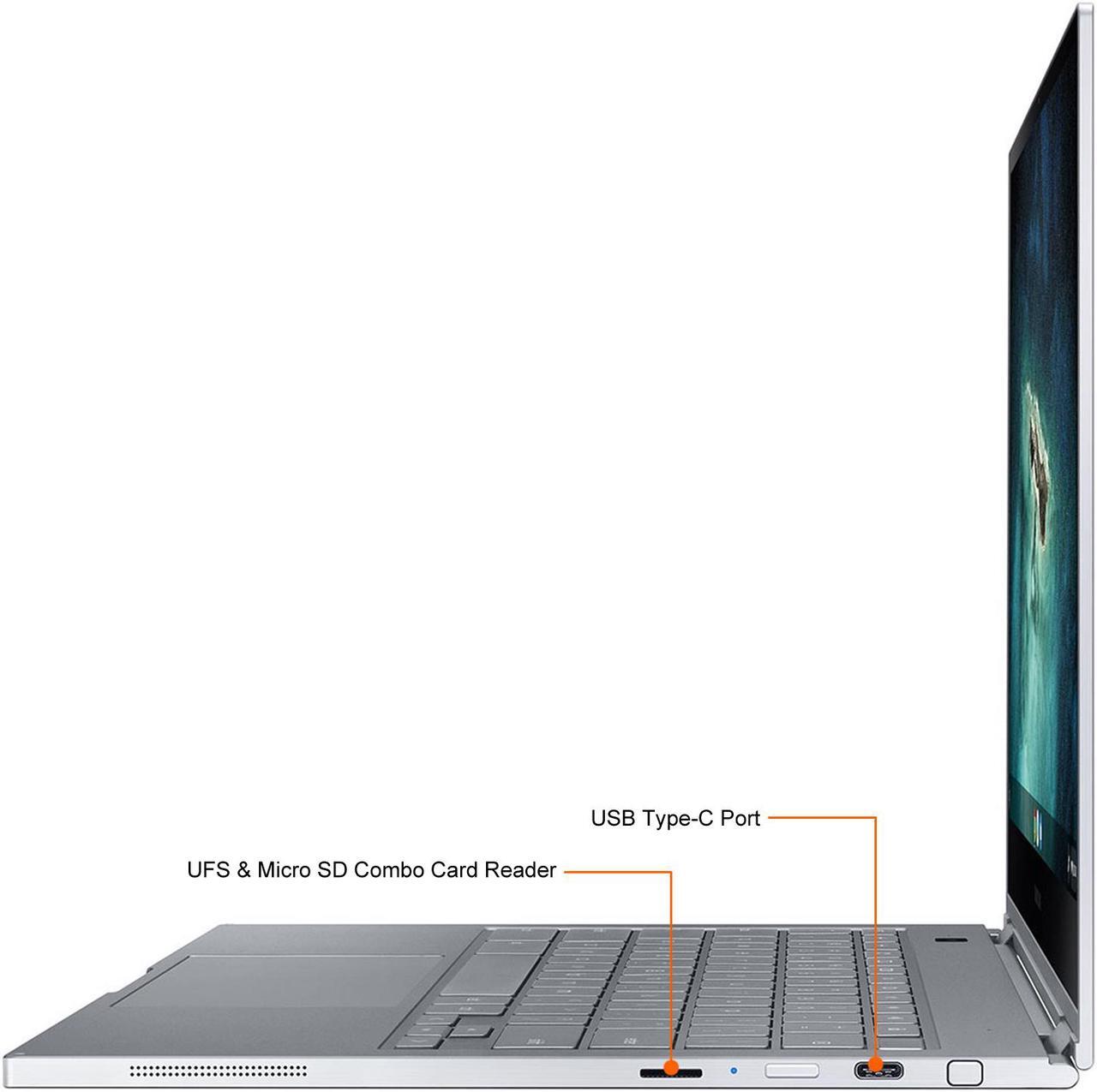 Alt view image 8 of 19 - Samsung - Galaxy 13.3" 4K Ultra HD Touch-Screen Chromebook - Intel Core i5 - 8GB Memory - 256GB SSD - Mercury Gray Laptop Notebook XE930QCA-K02US