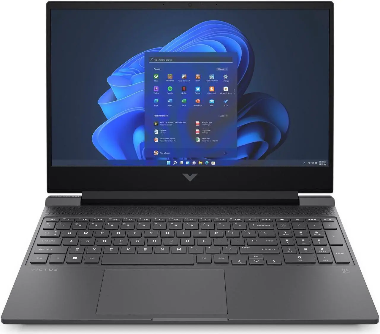 Main image of HP Victus Gaming Notebook AMD Ryzen 5 7535HS 3.30 GHz 8GB RAM 512GB SSD NVIDIA GeForce RTX 2050 15.6" FHD IPS Display Windows 11 Home Mica Silver 15-fb1010ca (Factory Recertified)