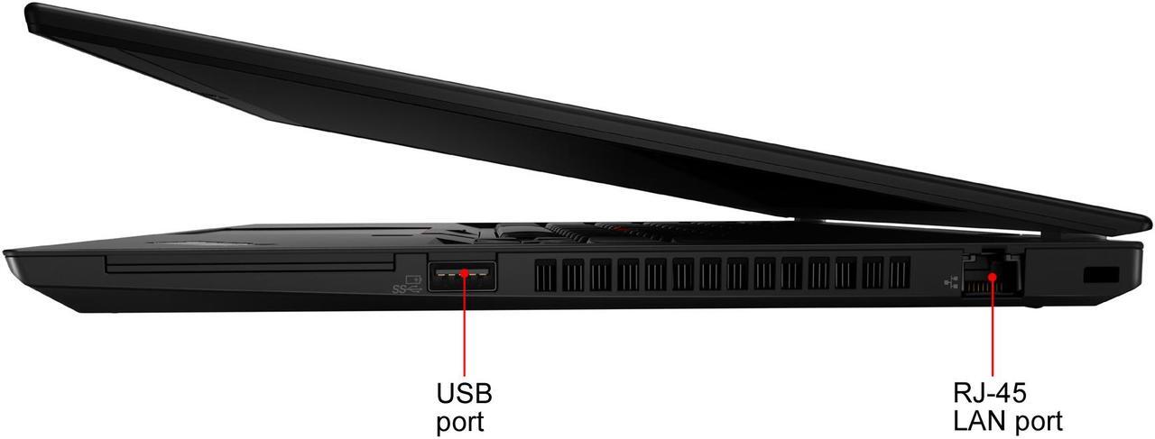 Alt view image 5 of 11 - Lenovo ThinkPad T14 20S00032US 14" Laptop i5-10210U 8GB 256GB SSD Windows 10 Pro