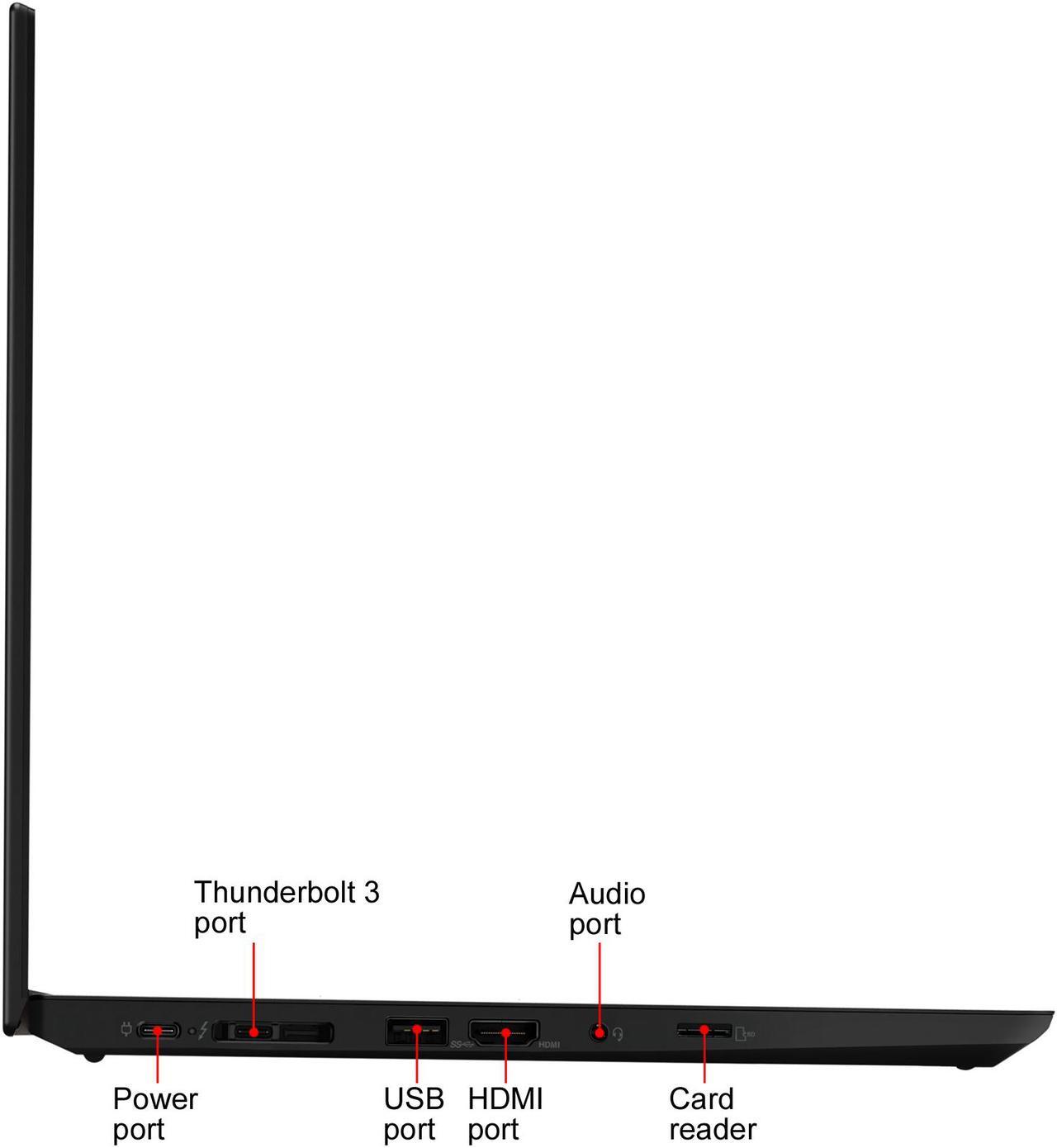 Alt view image 7 of 11 - Lenovo ThinkPad T14 20S00032US 14" Laptop i5-10210U 8GB 256GB SSD Windows 10 Pro