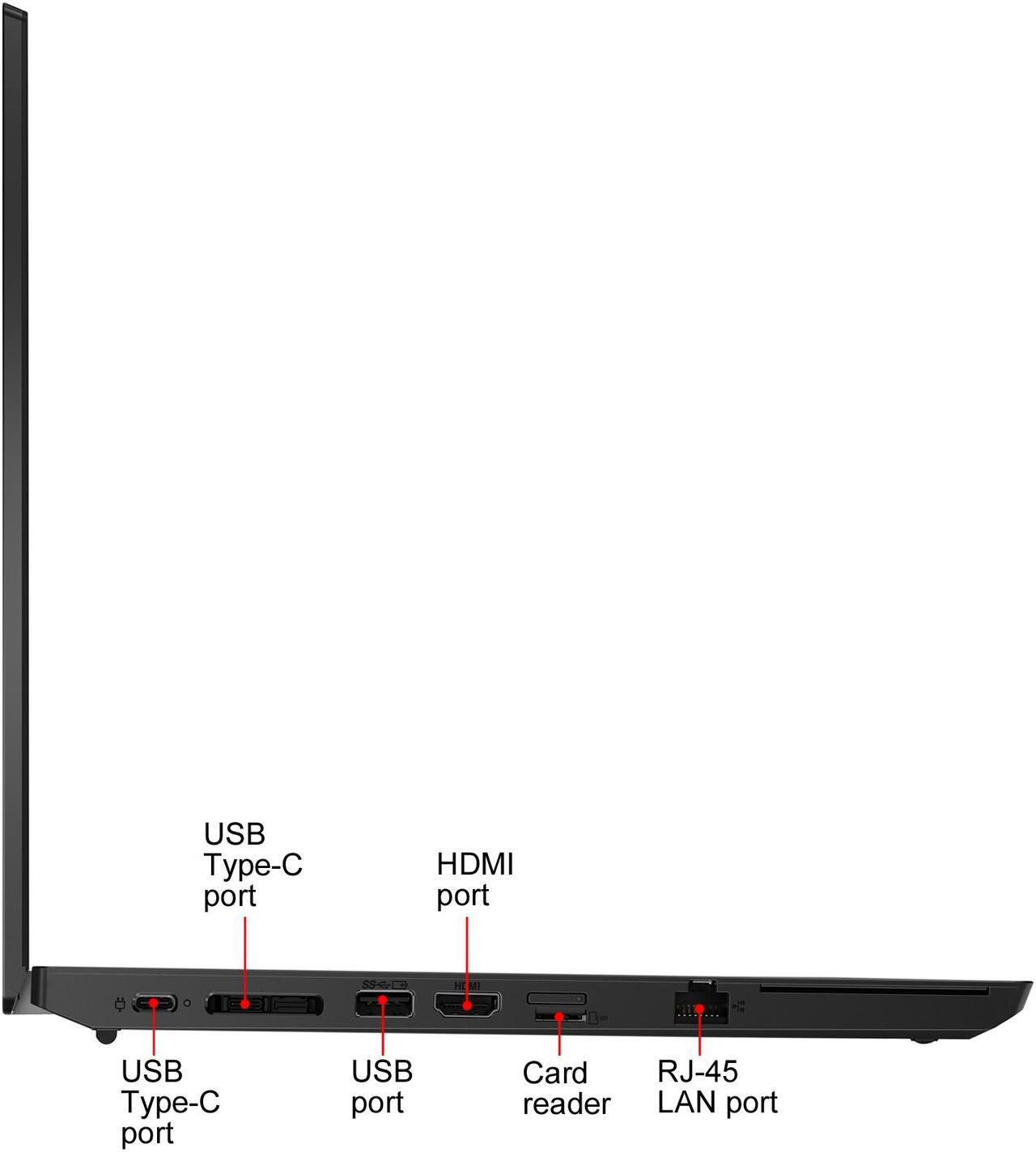Alt view image 6 of 10 - Lenovo ThinkPad L14 14" FHD Laptop i7-10510U 16GB 256GB SSD Windows 10 Pro