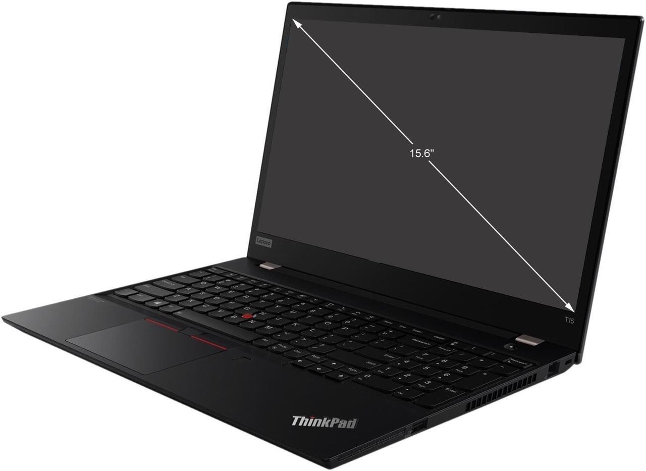 Alt view image 10 of 11 - Lenovo ThinkPad T15 Gen 1 20S6004PUS 15.6" Notebook - Full HD - 1920 x 1080 - Intel Core i5 (10th Gen) i5-10310U Quad-core (4 Core) 1.70 GHz - 8 GB RAM - 256 GB SSD - Glossy Black - Windows 10 Pr