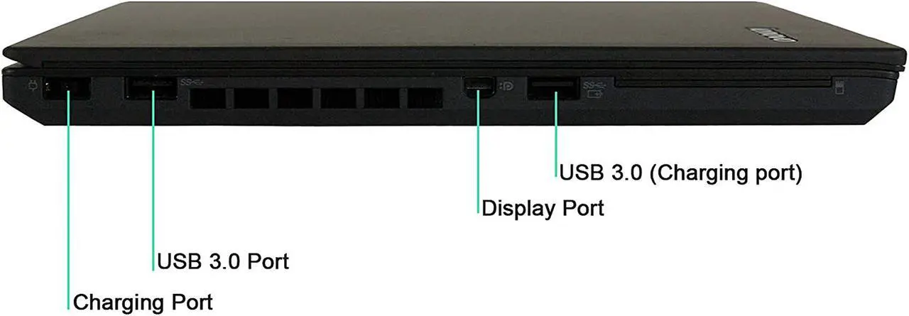 Alt view image 7 of 7 - Lenovo Laptop ThinkPad T450s Intel Core i7 5th Gen 5600U (2.60 GHz) 8 GB Memory 256 GB SSD 14” Windows 10 Pro 64-bit