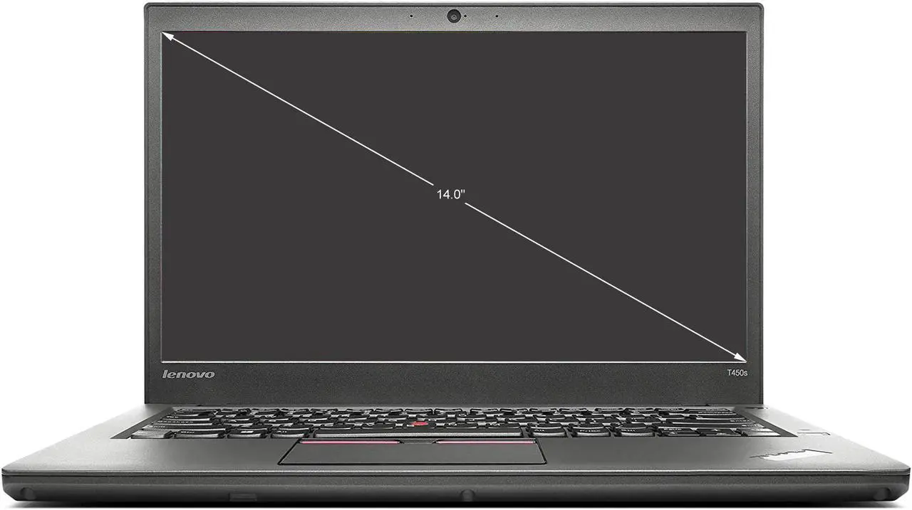 Alt view image 2 of 7 - Lenovo Laptop ThinkPad T450s Intel Core i7 5th Gen 5600U (2.60 GHz) 8 GB Memory 256 GB SSD 14” Windows 10 Pro 64-bit