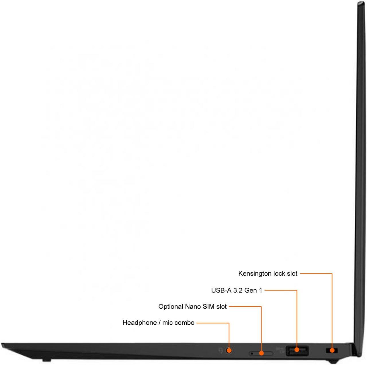 Alt view image 11 of 12 - Lenovo ThinkPad X1 Carbon 20XW004QUS 14" Laptop i5-1135G7 8GB 256GB SSD W10P