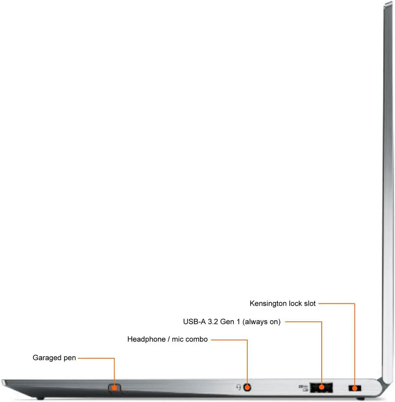 Alt view image 10 of 12 - Lenovo ThinkPad X1 Yoga Gen 6 20XY002RUS 14" Touchscreen 2 in 1 Notebook - WUXGA - 1920 x 1200 - Intel Core i7 i7-1165G7 Quad-core (4 Core) 2.80 GHz - 8 GB RAM - 256 GB SSD - Storm Gray