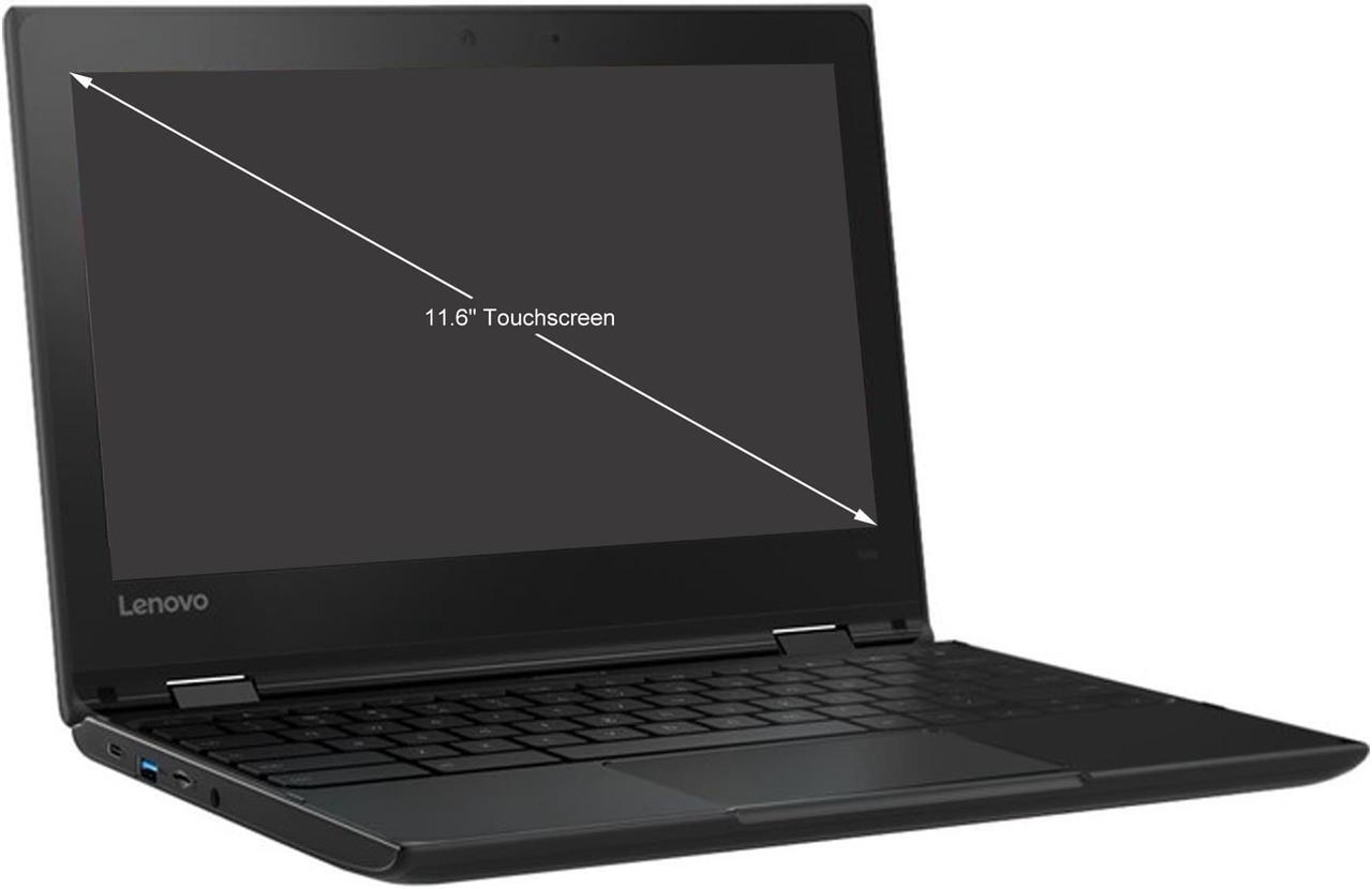 Alt view image 2 of 11 - Lenovo 500e Chromebook 2nd Gen 81MC004WUS 11.6" Touchscreen 2 in 1 Chromebook - HD - 1366 x 768 - Intel Celeron N4120 Quad-core (4 Core) 1.10 GHz - 4 GB RAM - 32 GB Flash Memory - Gray