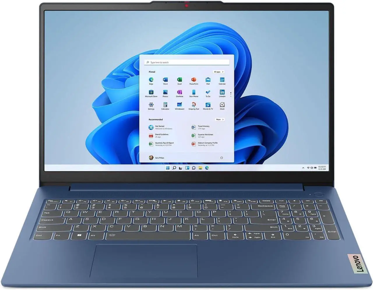 Main image of Lenovo Ideapad Slim 3 Laptop Intel Core 5 120U 2.30 GHz 16GB RAM 1TB SSD 15.6" FHD Touchscreen Windows 11 Home 83E60004US