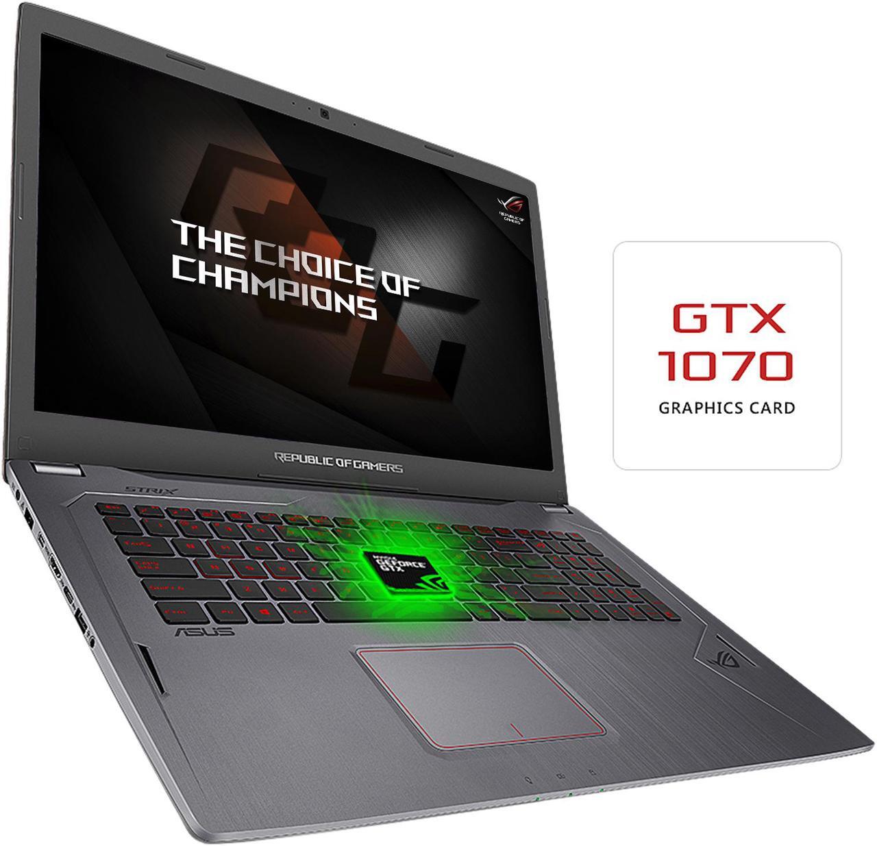 Alt view image 9 of 13 - ASUS ROG Strix GL702VS-AH73 17.3" Full HD 75 Hz Ultra Thin and Light Gaming Laptop, G-SYNC Display, GeForce GTX 1070 8 GB, Intel i7-7700HQ 2.8 GHz, 12 GB DDR4 RAM, 128 GB SSD + 1 TB 7200 RPM HDD Windows 10 Home