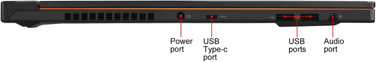 Alt view image 17 of 18 - ASUS ROG Zephyrus S Ultra Slim Gaming PC Laptop, 15.6" 144 Hz IPS Type, Intel Core i7-8750H CPU, GeForce GTX 1070, 16 GB DDR4, 512 GB PCIe SSD, Military-Grade Metal Chassis, Windows 10 Home - GX531GS-AH76