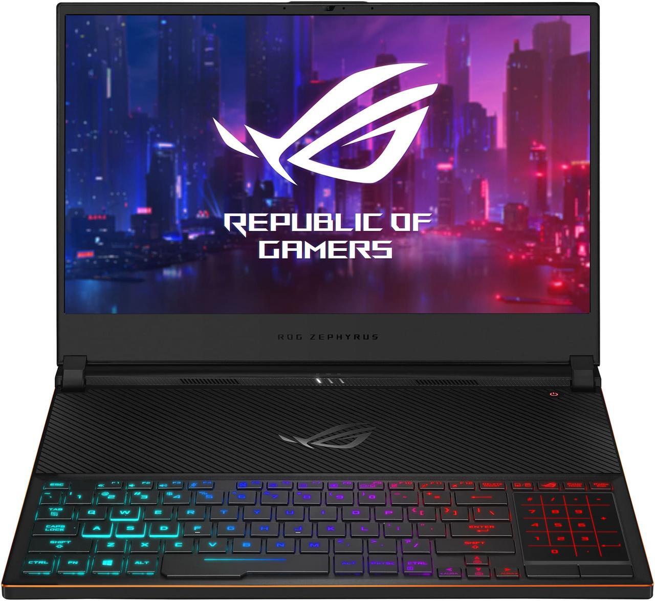 Alt view image 4 of 18 - ASUS ROG Zephyrus S Ultra Slim Gaming PC Laptop, 15.6" 144 Hz IPS Type, Intel Core i7-8750H CPU, GeForce GTX 1070, 16 GB DDR4, 512 GB PCIe SSD, Military-Grade Metal Chassis, Windows 10 Home - GX531GS-AH76