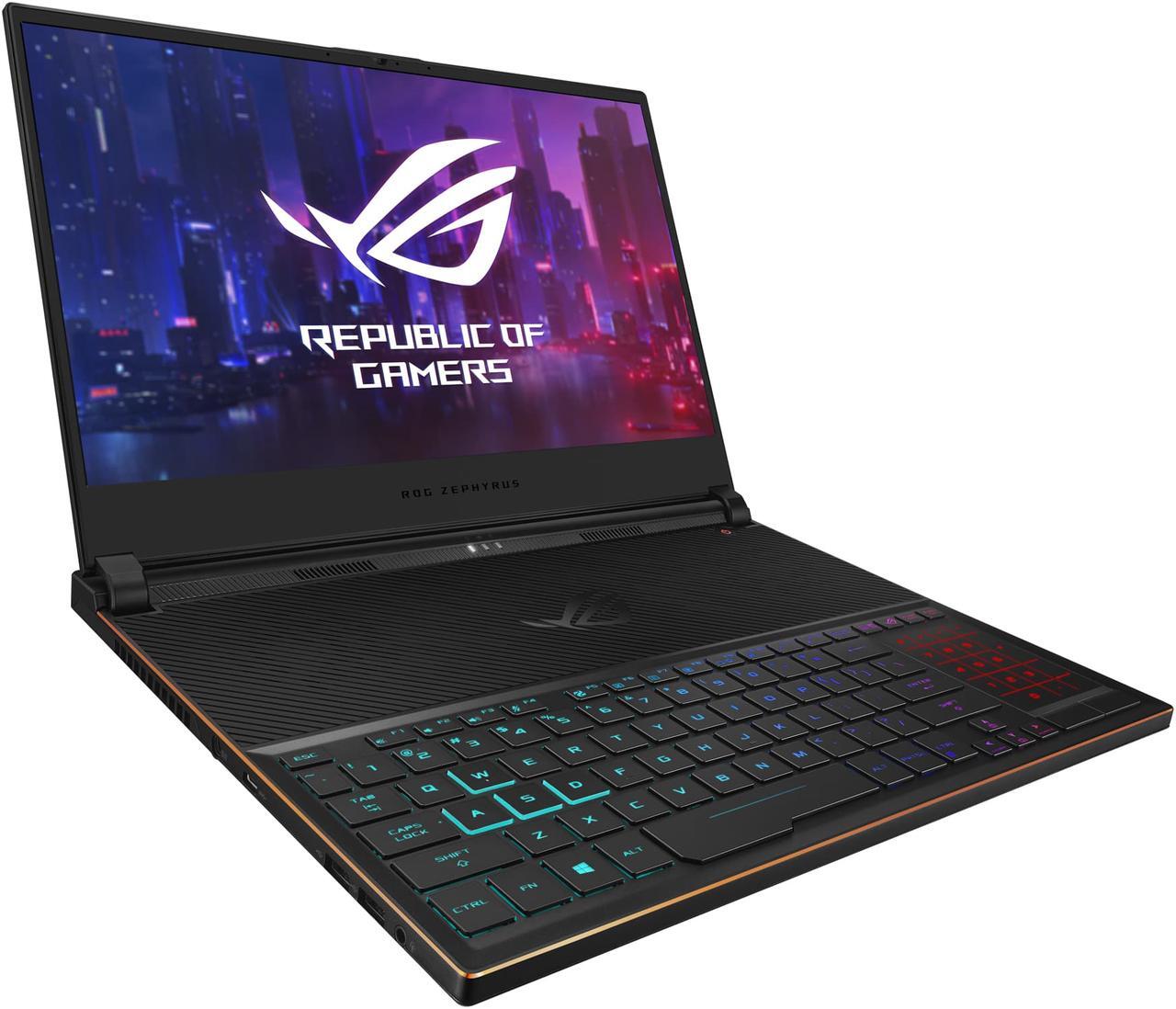 Alt view image 5 of 18 - ASUS ROG Zephyrus S Ultra Slim Gaming PC Laptop, 15.6" 144 Hz IPS Type, Intel Core i7-8750H CPU, GeForce GTX 1070, 16 GB DDR4, 512 GB PCIe SSD, Military-Grade Metal Chassis, Windows 10 Home - GX531GS-AH76