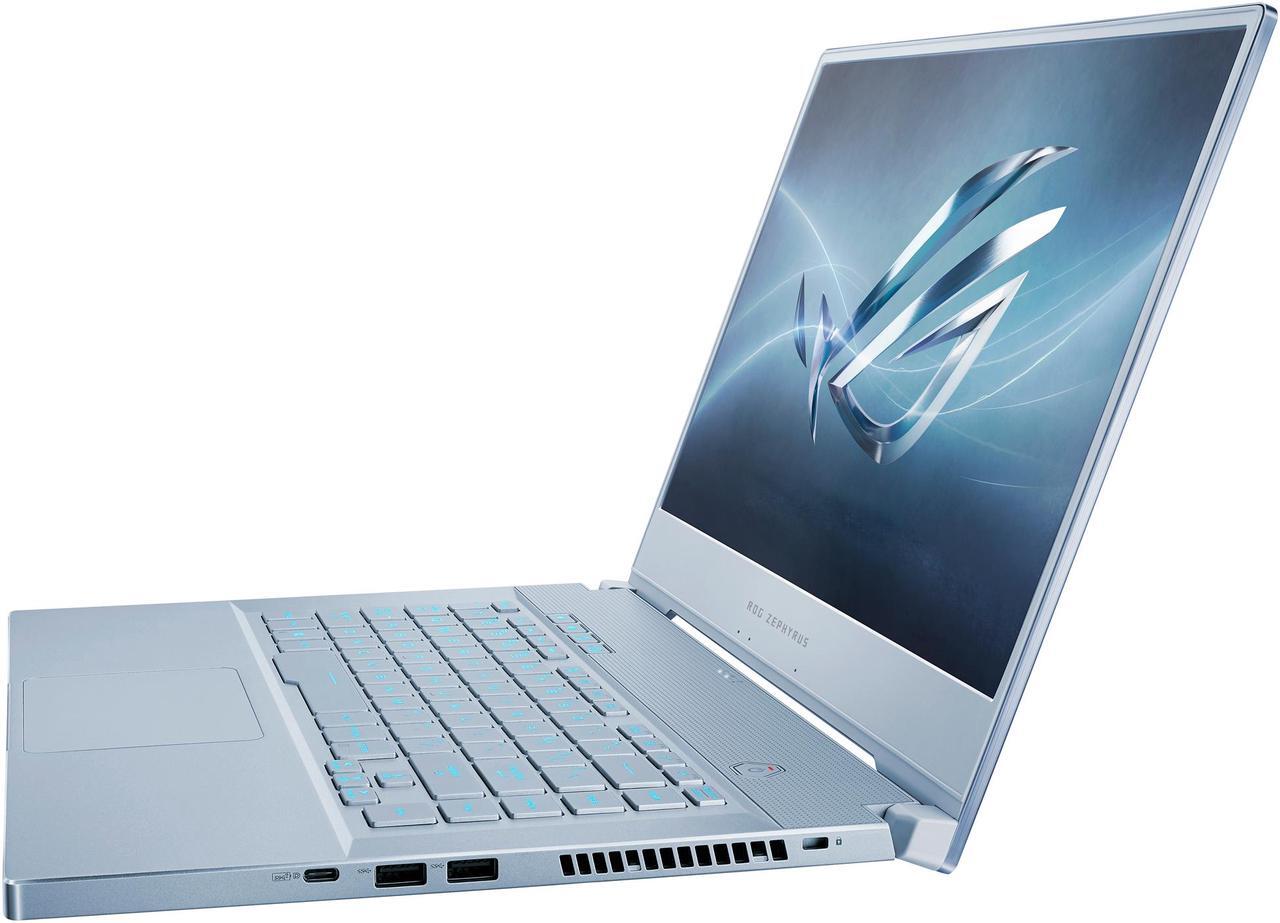 Alt view image 5 of 18 - ROG Zephyrus M GU502GU-XH74-BL Gaming Laptop - 15.6" 240 Hz FHD IPS, GeForce GTX 1660 Ti, Intel Core i7-9750H, 16 GB DDR4, 512 GB SSD, Per-Key RGB, Windows 10 Pro, Glacier Blue