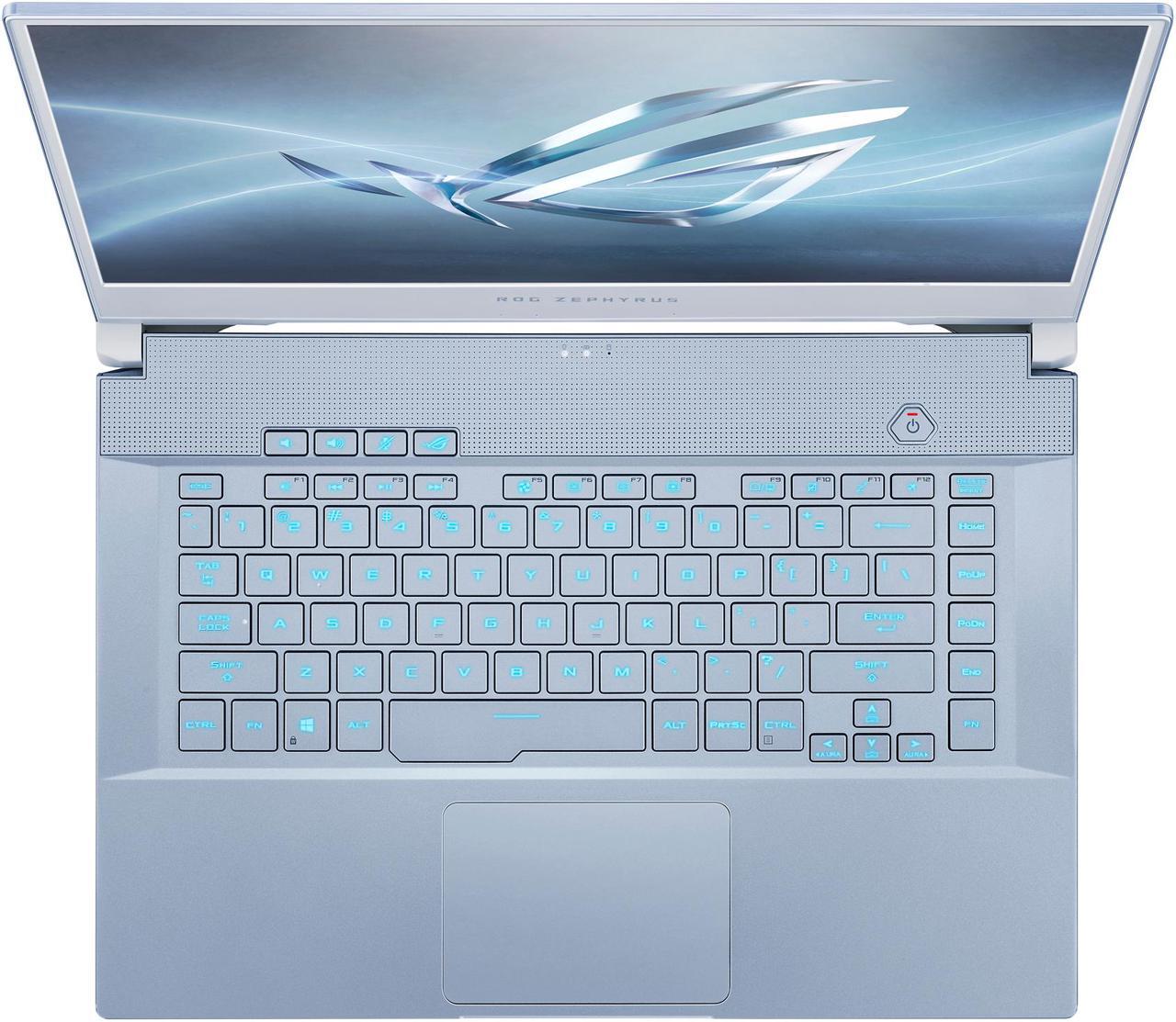 Alt view image 12 of 18 - ROG Zephyrus M GU502GU-XH74-BL Gaming Laptop - 15.6" 240 Hz FHD IPS, GeForce GTX 1660 Ti, Intel Core i7-9750H, 16 GB DDR4, 512 GB SSD, Per-Key RGB, Windows 10 Pro, Glacier Blue