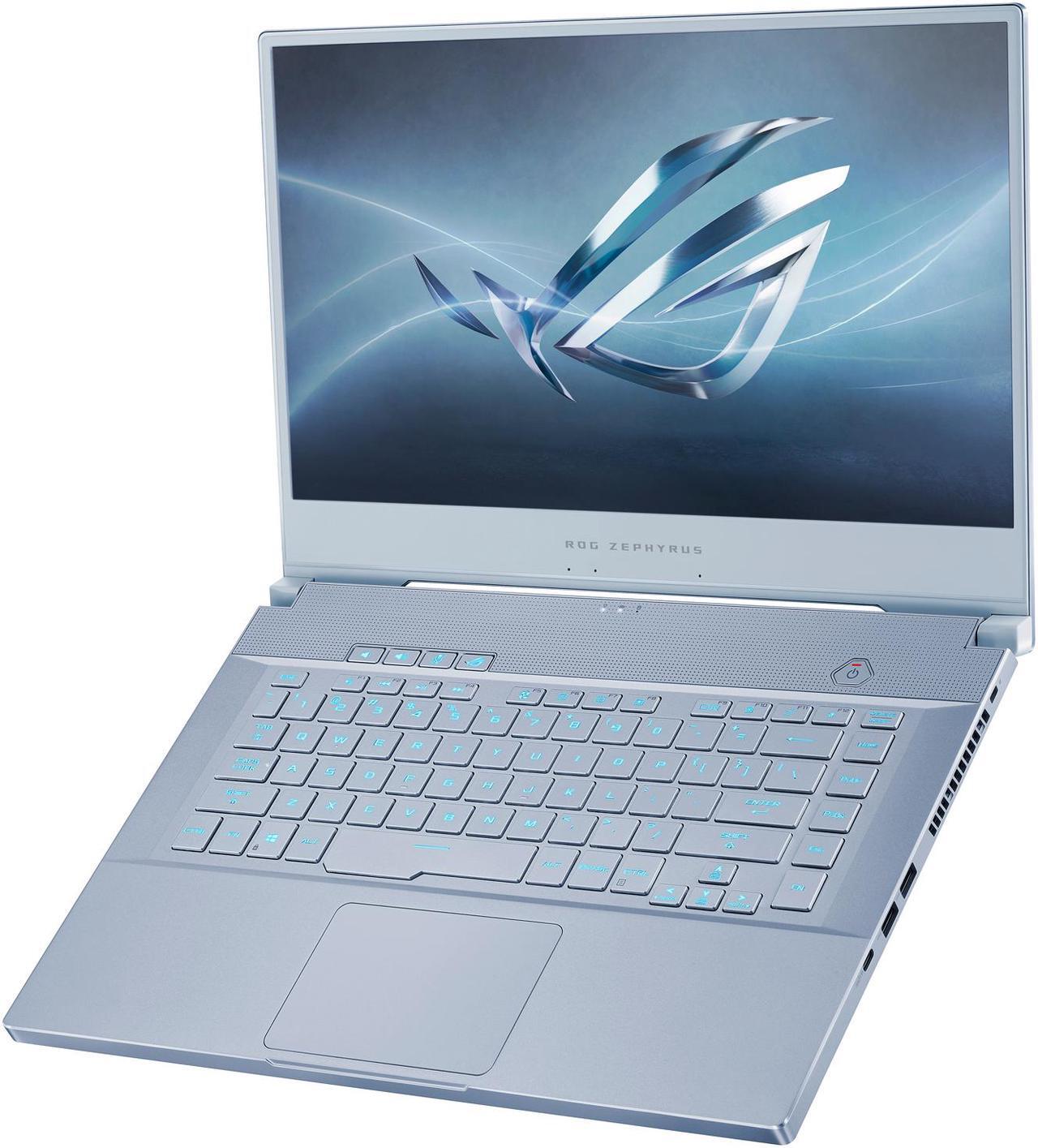 Alt view image 10 of 18 - ROG Zephyrus M GU502GU-XH74-BL Gaming Laptop - 15.6" 240 Hz FHD IPS, GeForce GTX 1660 Ti, Intel Core i7-9750H, 16 GB DDR4, 512 GB SSD, Per-Key RGB, Windows 10 Pro, Glacier Blue