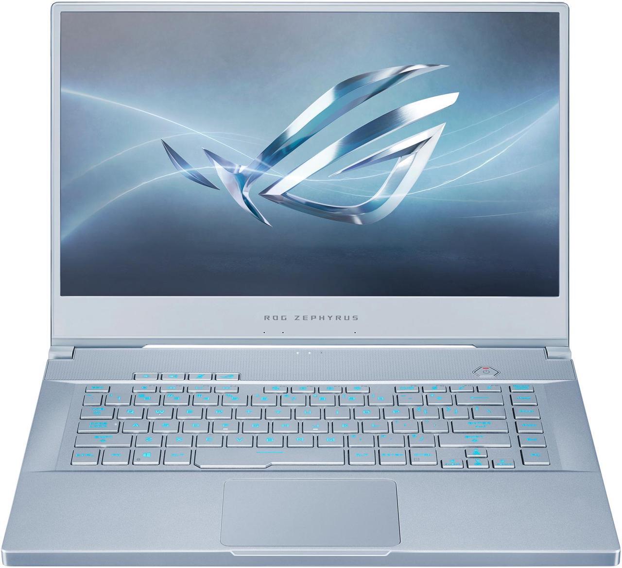 Alt view image 2 of 18 - ROG Zephyrus M GU502GU-XH74-BL Gaming Laptop - 15.6" 240 Hz FHD IPS, GeForce GTX 1660 Ti, Intel Core i7-9750H, 16 GB DDR4, 512 GB SSD, Per-Key RGB, Windows 10 Pro, Glacier Blue