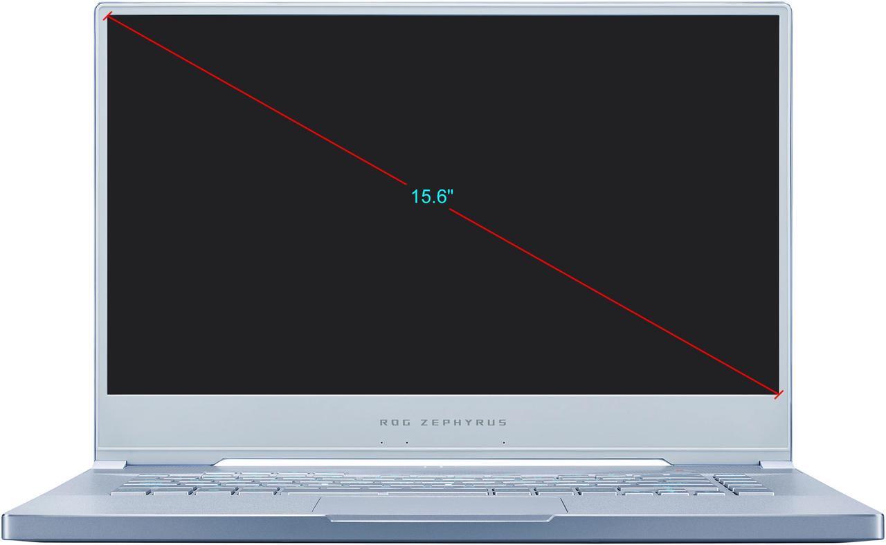 Alt view image 3 of 18 - ROG Zephyrus M GU502GU-XH74-BL Gaming Laptop - 15.6" 240 Hz FHD IPS, GeForce GTX 1660 Ti, Intel Core i7-9750H, 16 GB DDR4, 512 GB SSD, Per-Key RGB, Windows 10 Pro, Glacier Blue