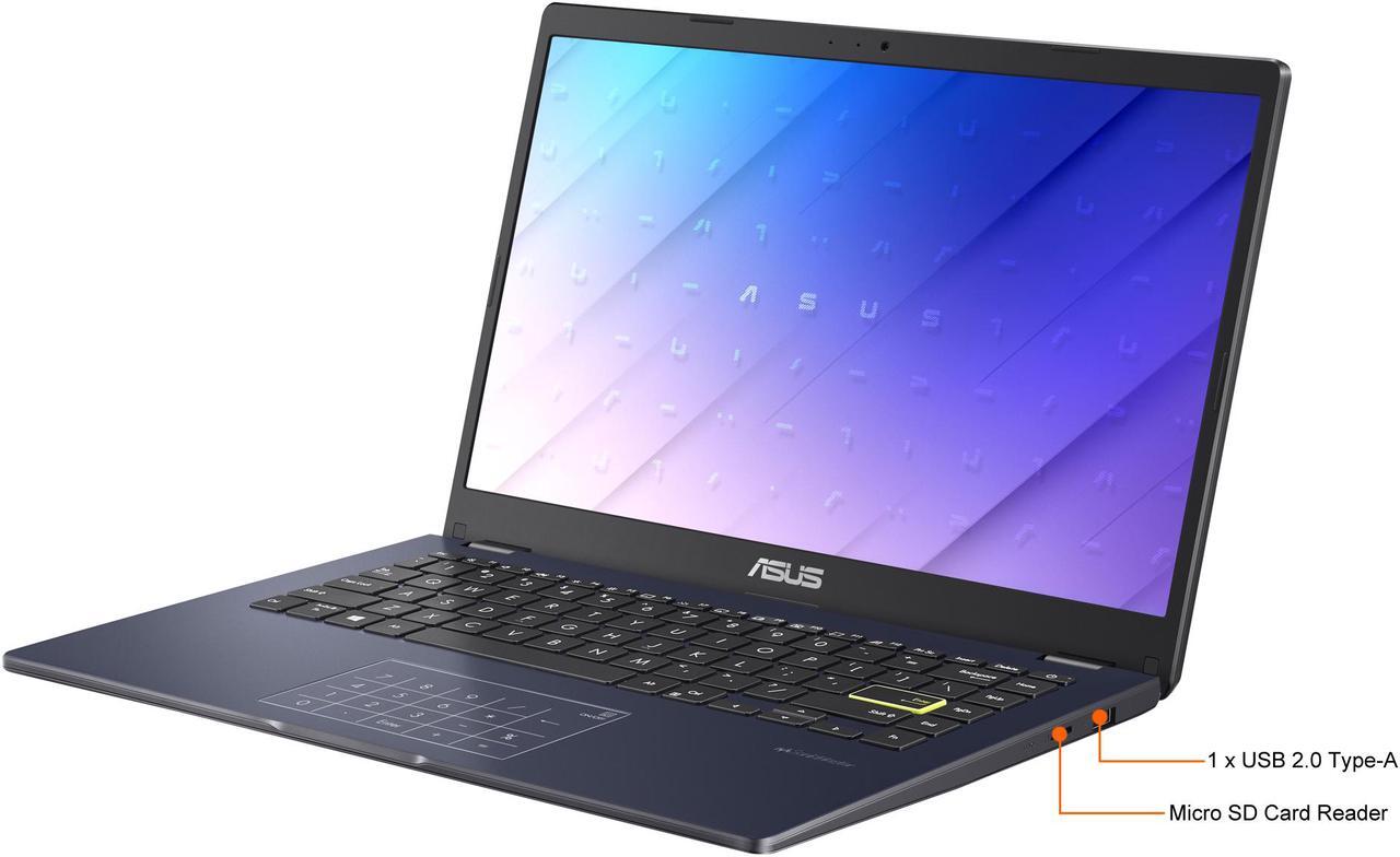 Alt view image 16 of 17 - ASUS Laptop L410 Ultra Thin Laptop, 14" FHD Display, Intel Celeron N4020 Processor, 4 GB RAM, 64 GB Storage, NumberPad, Windows 10 Home in S Mode, Star Black, L410MA-DB02