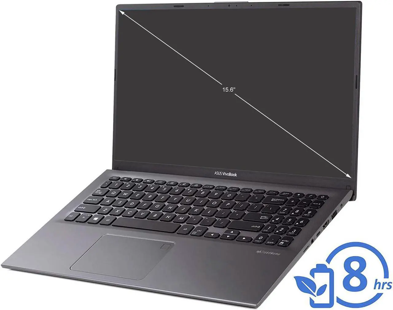 Alt view image 2 of 3 - ASUS VivoBook 15 Ultraslim 15.6" Full HD AMD Ryzen 7-3700U 2.3GHz, 16GB DDR4, 512GB SSD, AMD RX Vega 10, Windows 10 64-Bit Laptop Computer F512DA-IS79